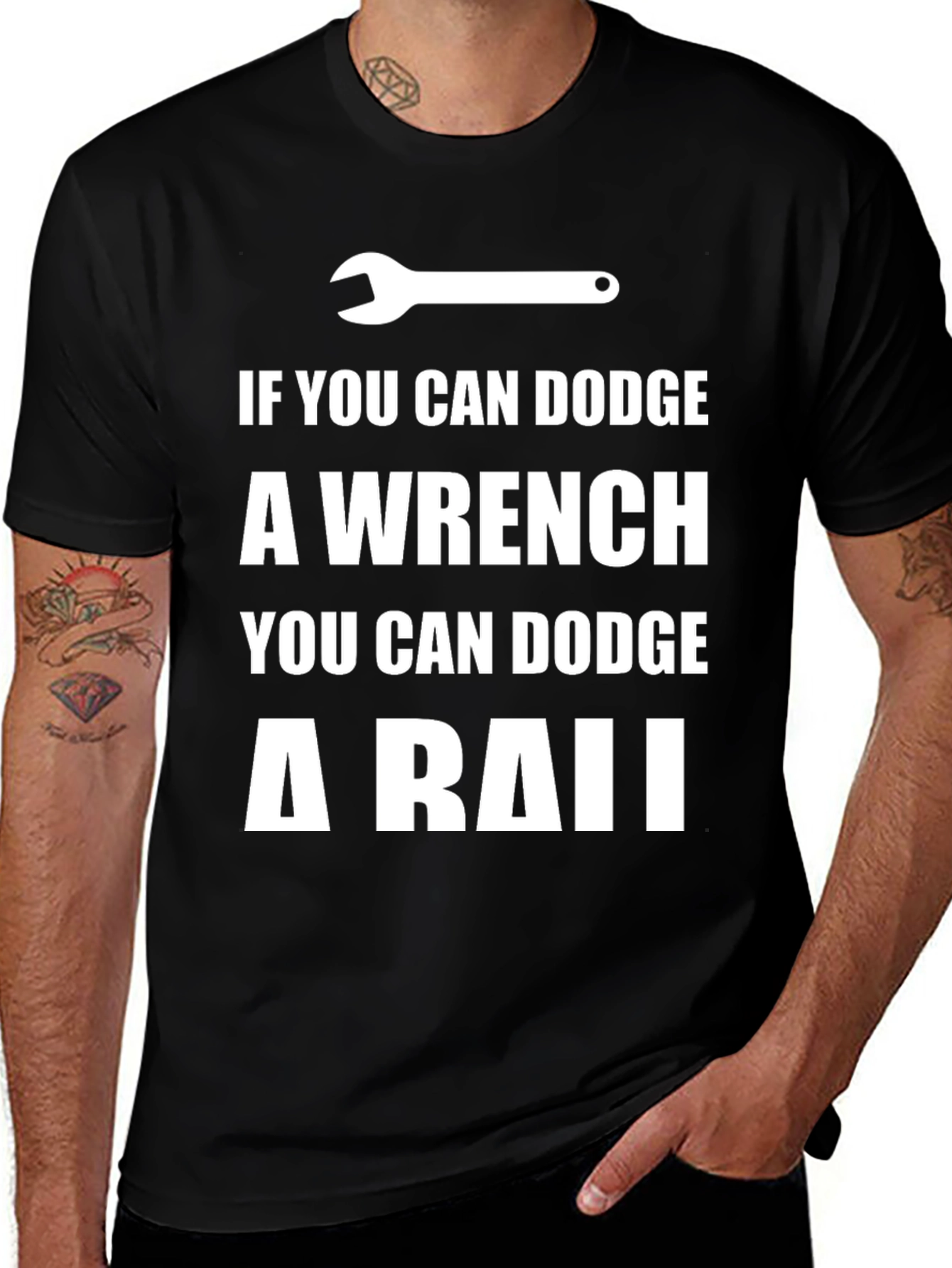 Variant 11 of Dodge a Wrench T-Shirt - Funny Mechanic Gift