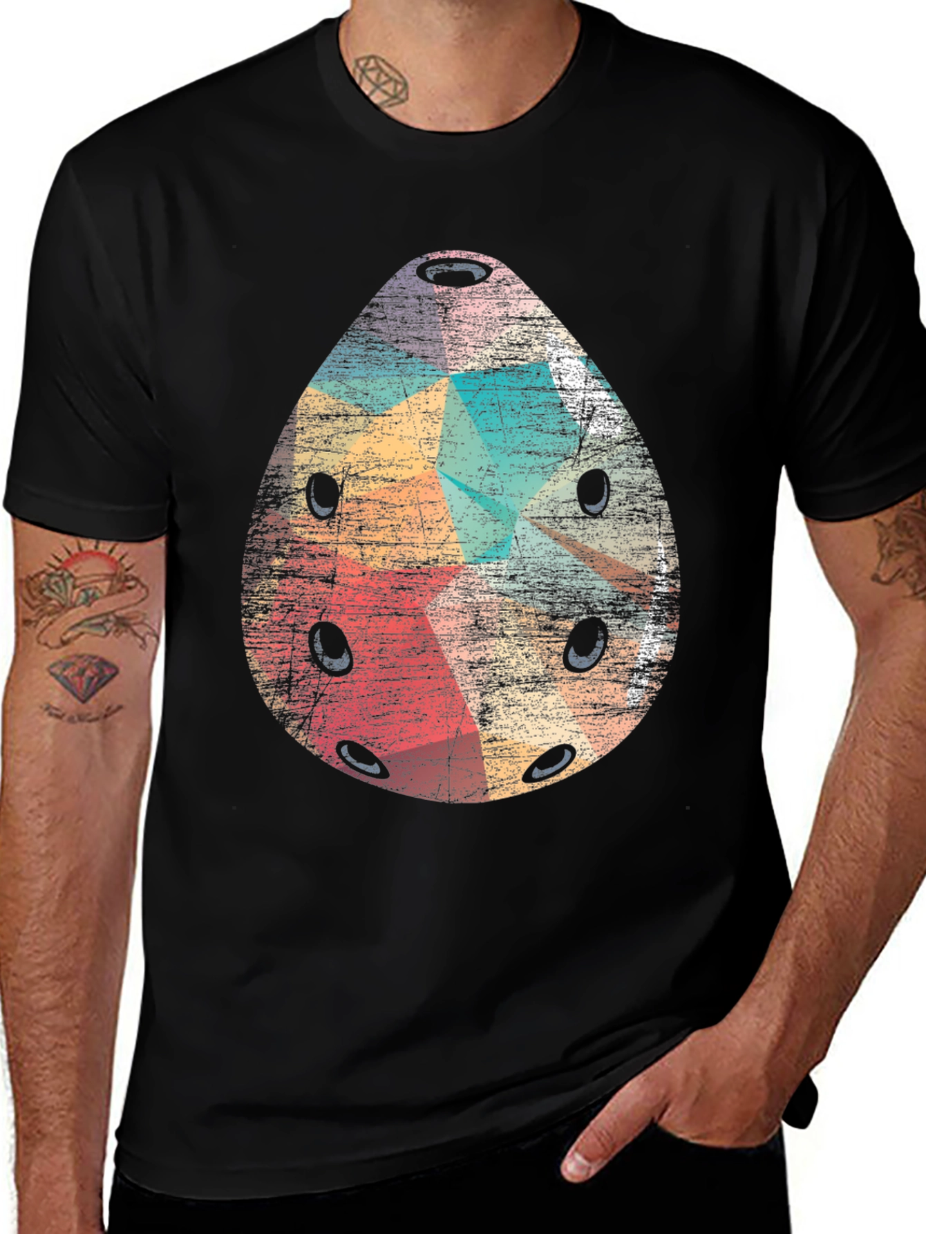 Variant 19 of Retro Ocarina Music Lover T-Shirt