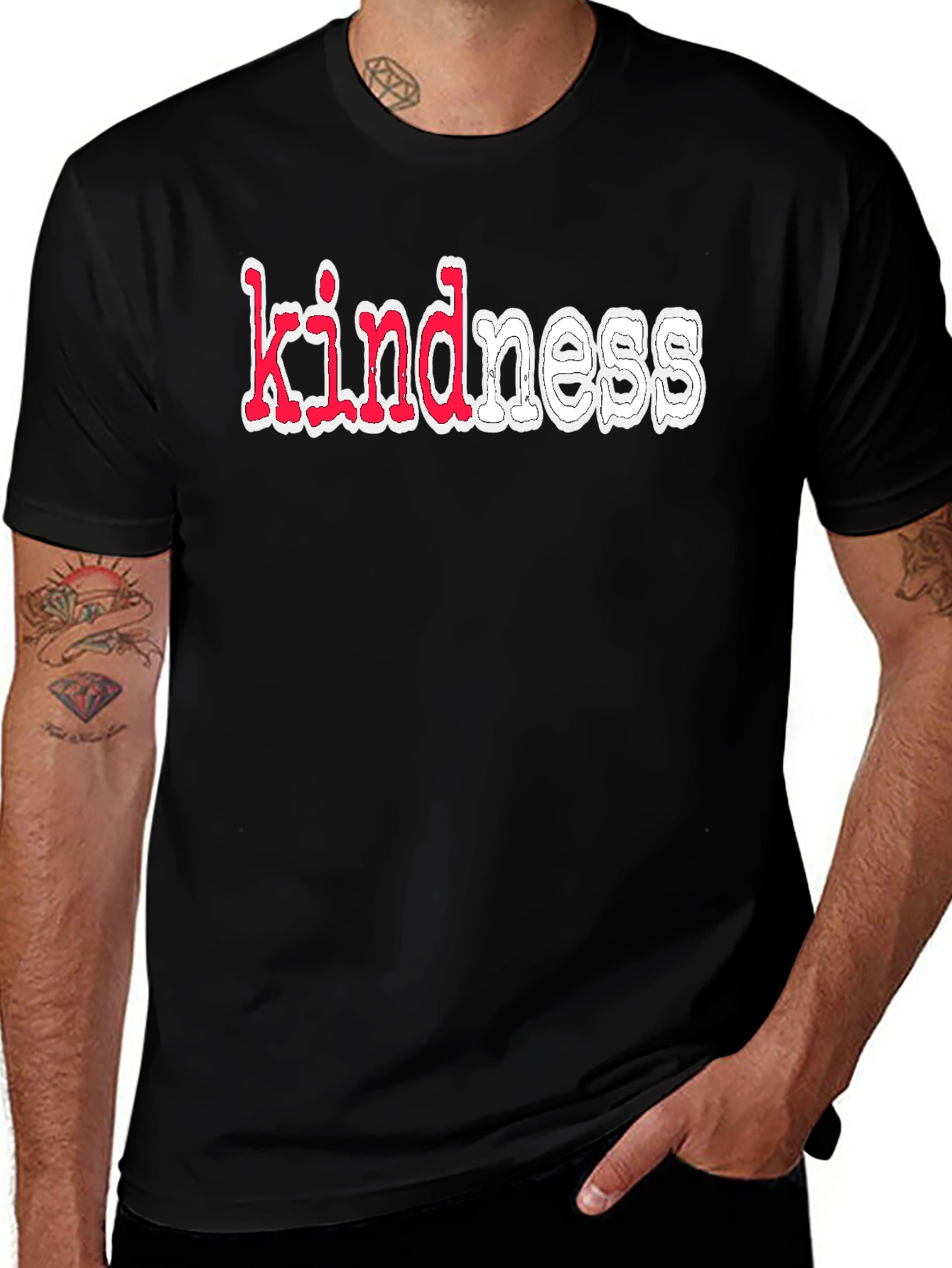 Kindness T-Shirt - Red Outline