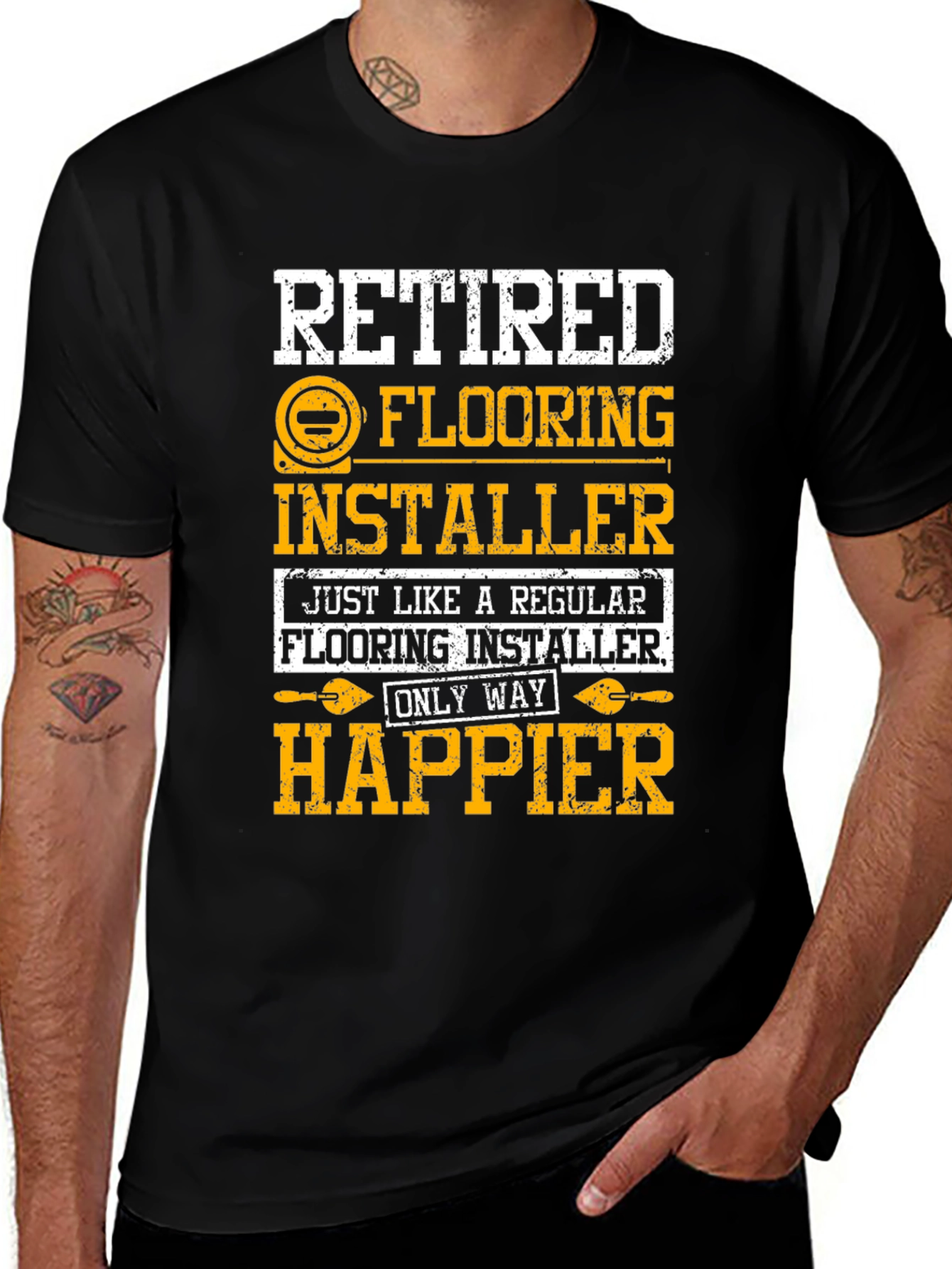Variant 20 of Retired Flooring Installer T-Shirt
