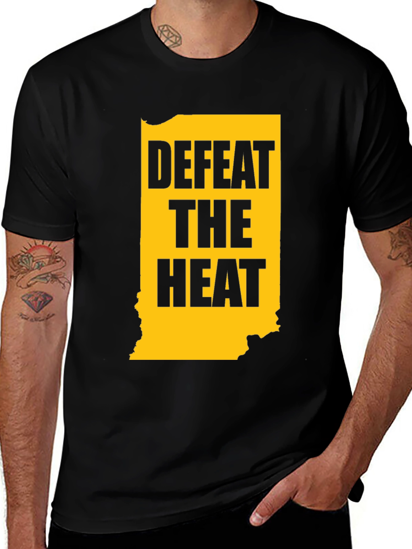 Variant 27 of Defeat the Heat Indiana State T-Shirt