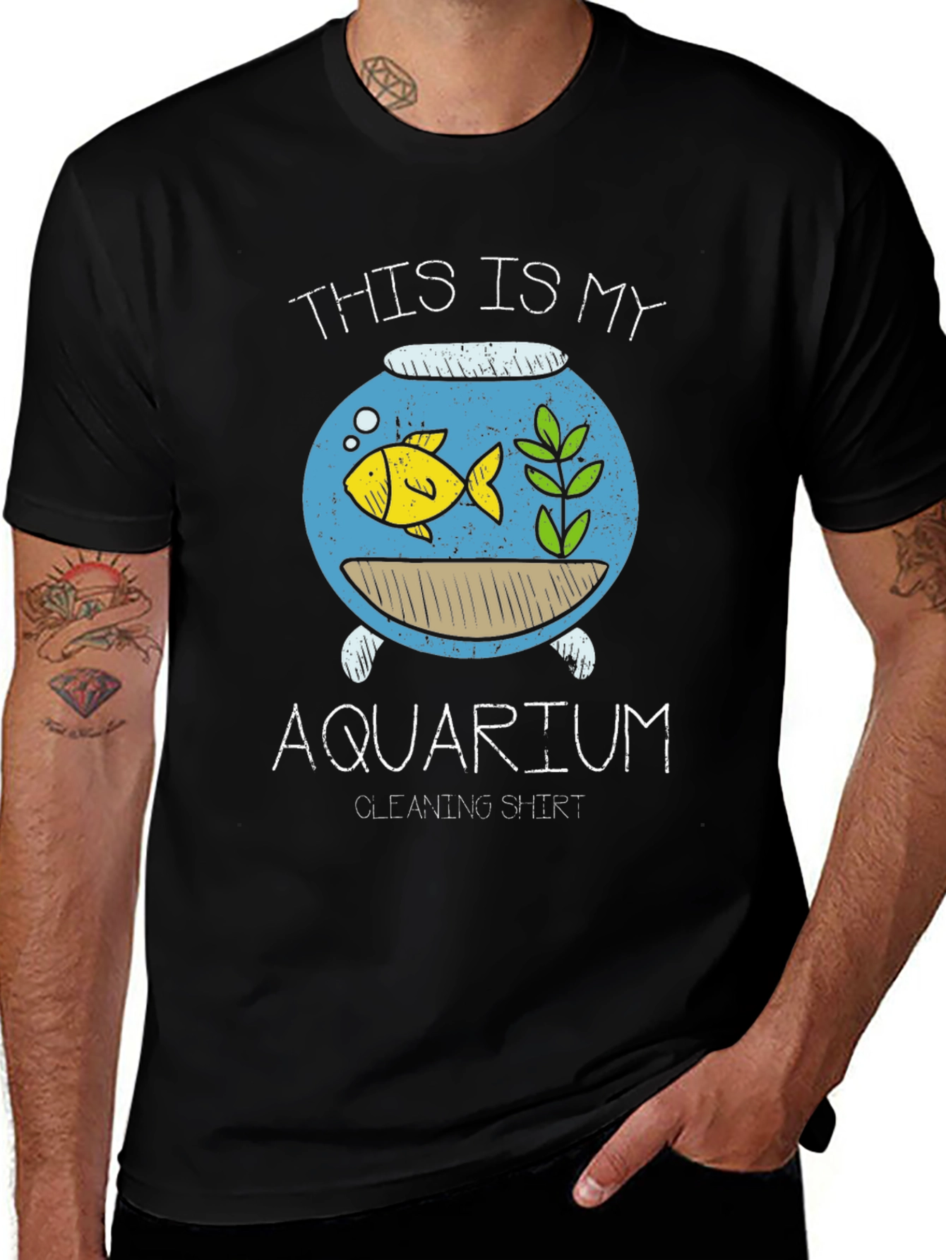 Variant 20 of Aquarium Cleaning Shirt - Funny Fish Tank Keeper Tee