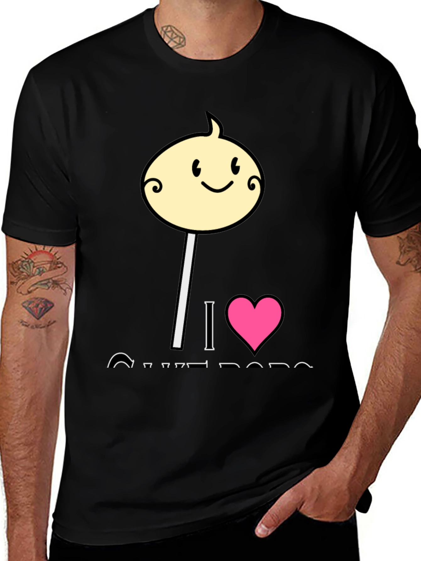 Variant 18 of I Love Cotton Candy Men's T-Shirt