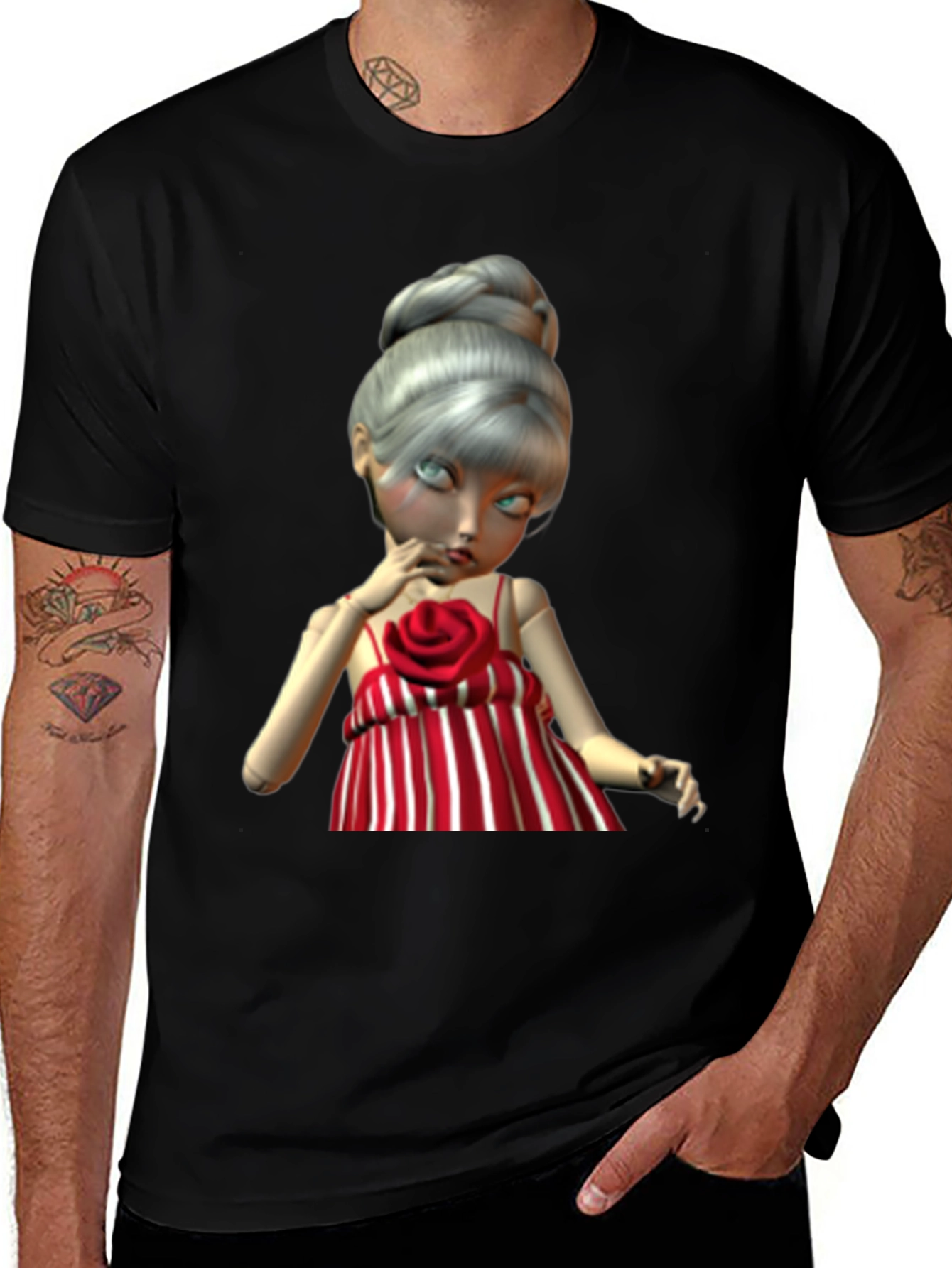 Variant 16 of Doll Graphic Tee - Unique Art Print