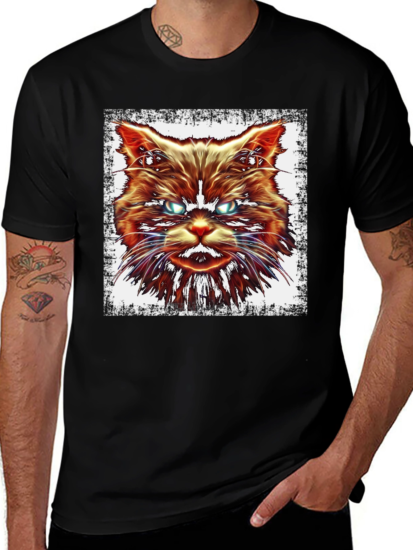 Variant 22 of Grumpy Cat Graphic Black T-Shirt