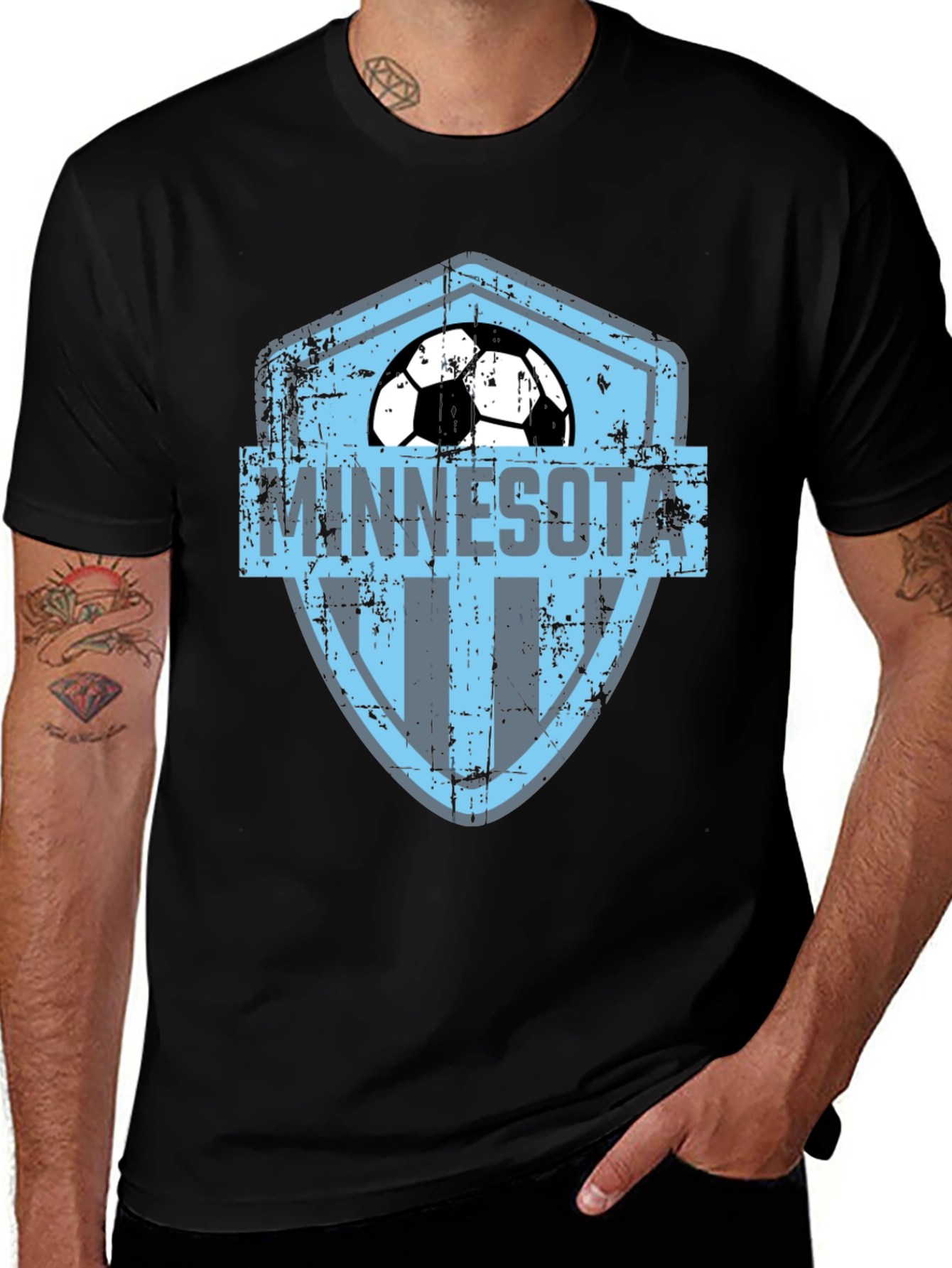 Minnesota FC Soccer T-Shirt - Distressed Graphic Tee