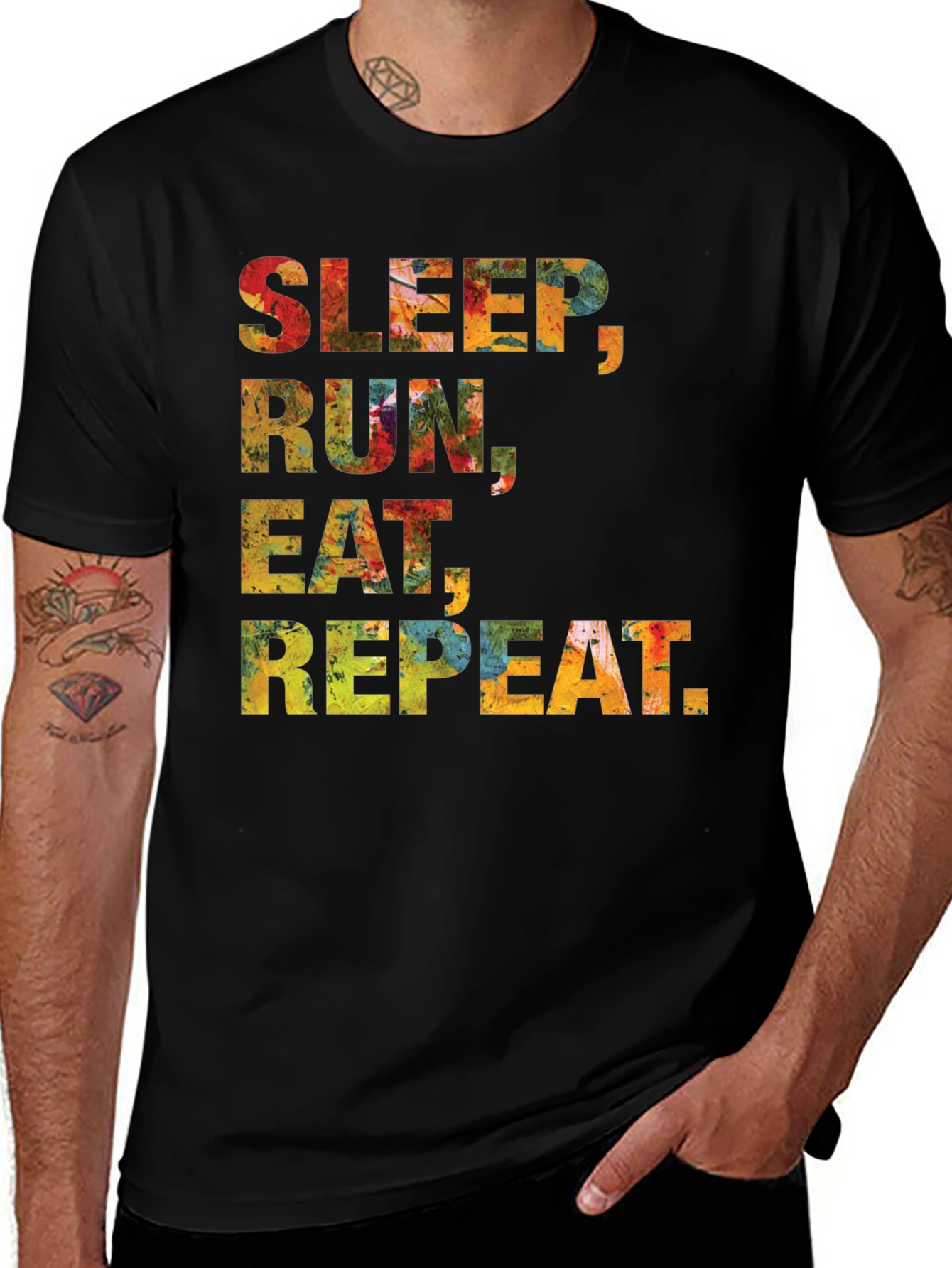 Variant 24 of Sleep Run Eat Repeat Graphic Tee