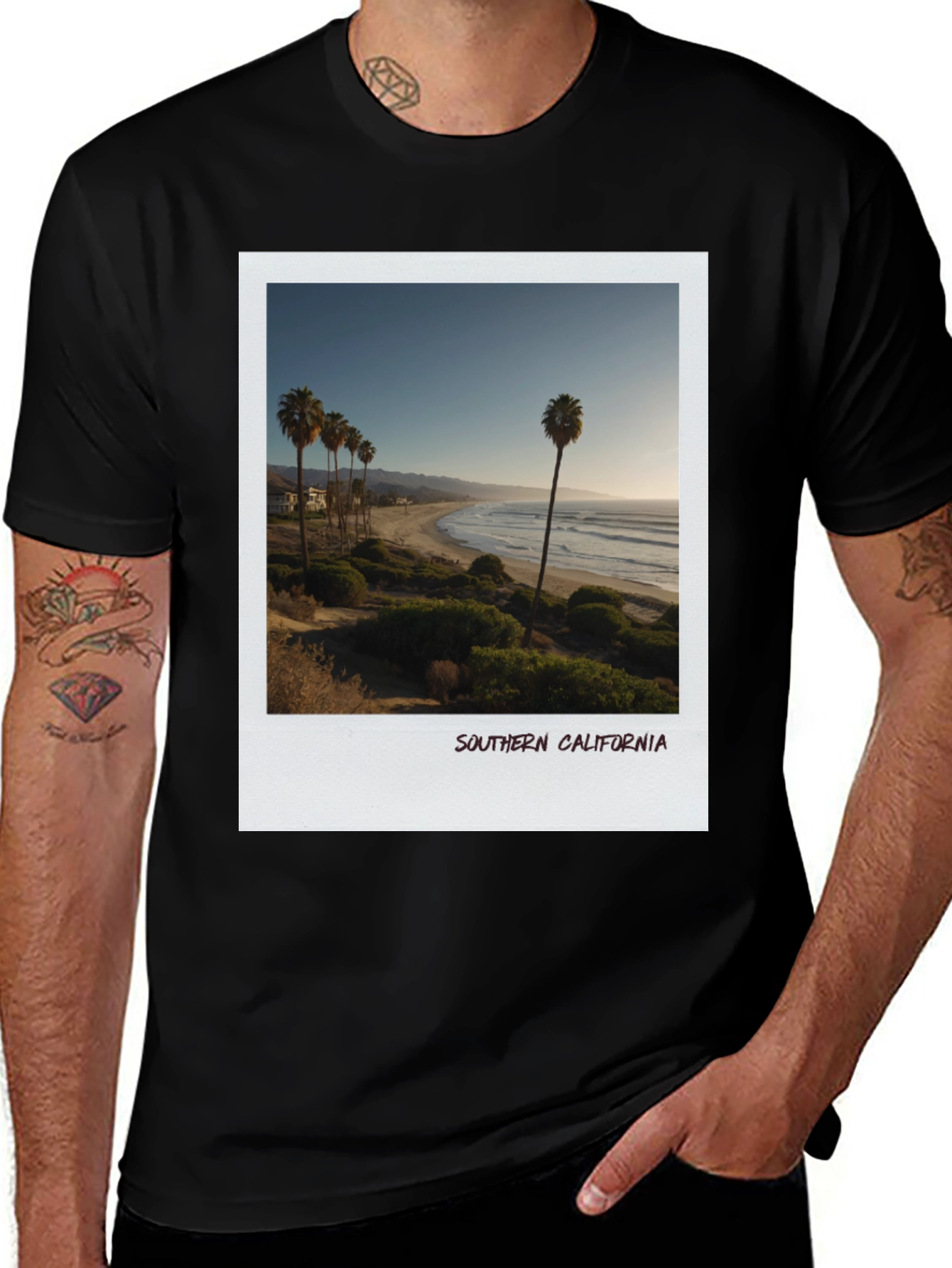 Variant 20 of Southern California Beach Photo T-Shirt