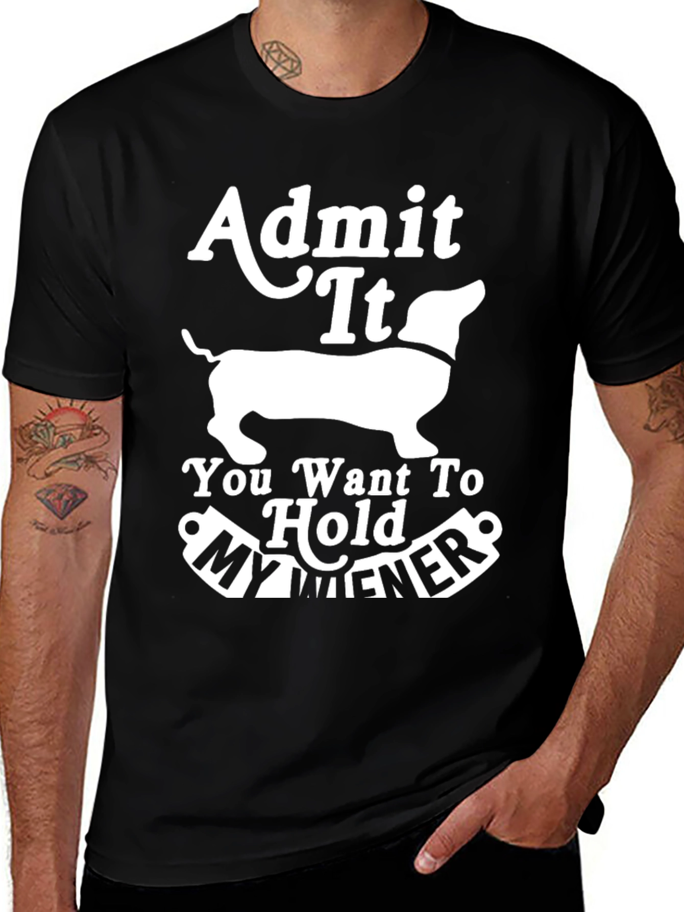 Variant 16 of Admit It Wiener Dog T-Shirt