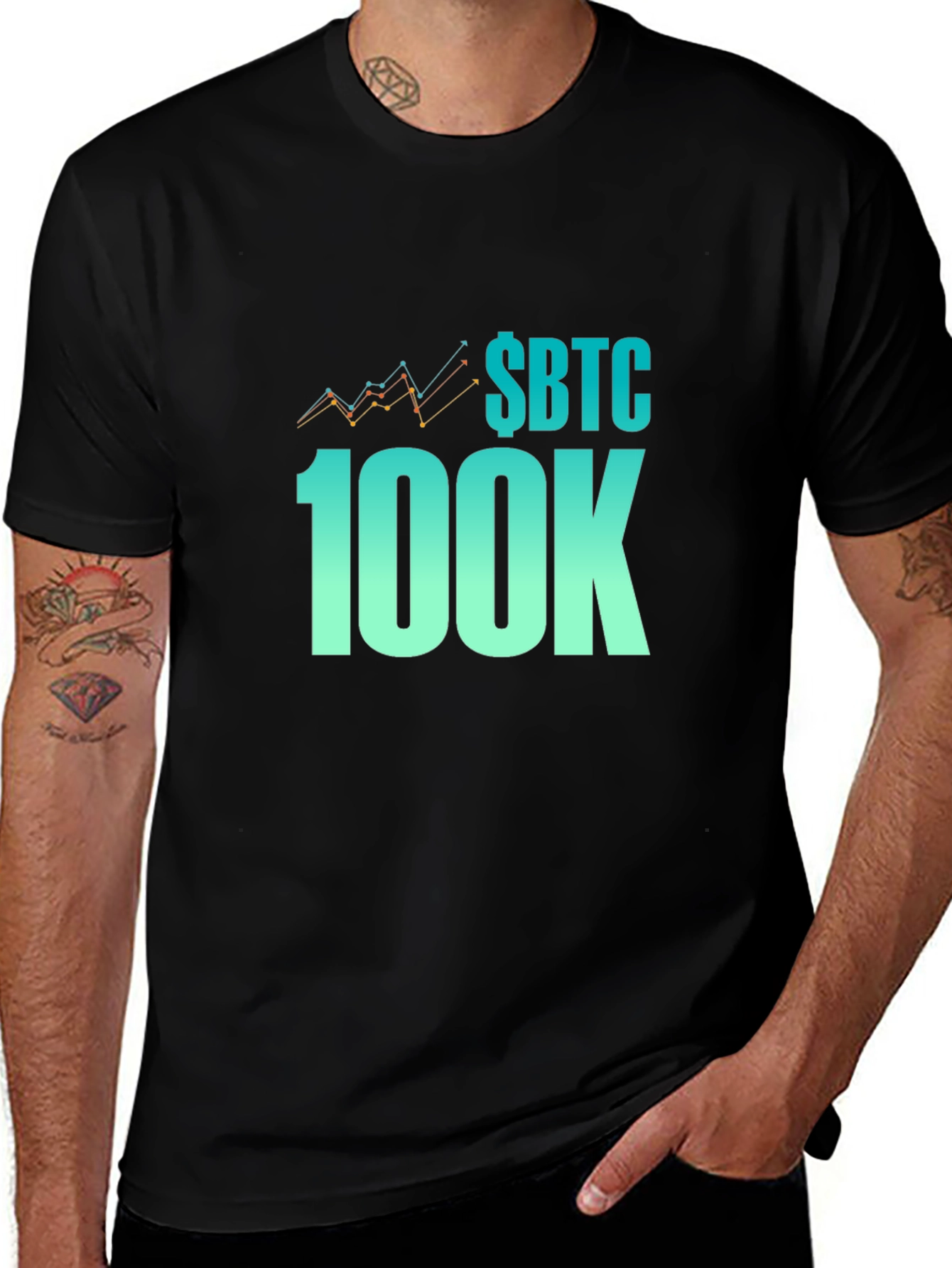 Variant 20 of SBTC 100K Crypto T-Shirt - Bitcoin Supporter Tee