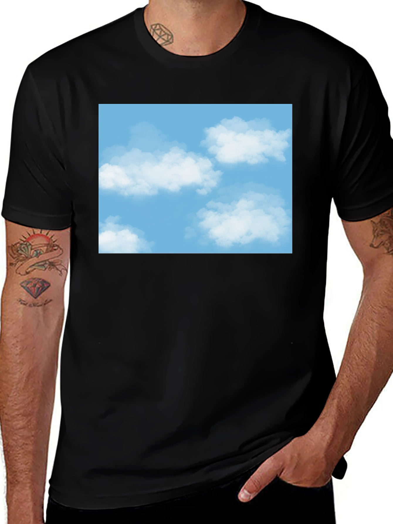 Cloudy Sky T-Shirt - Soft Style Tee