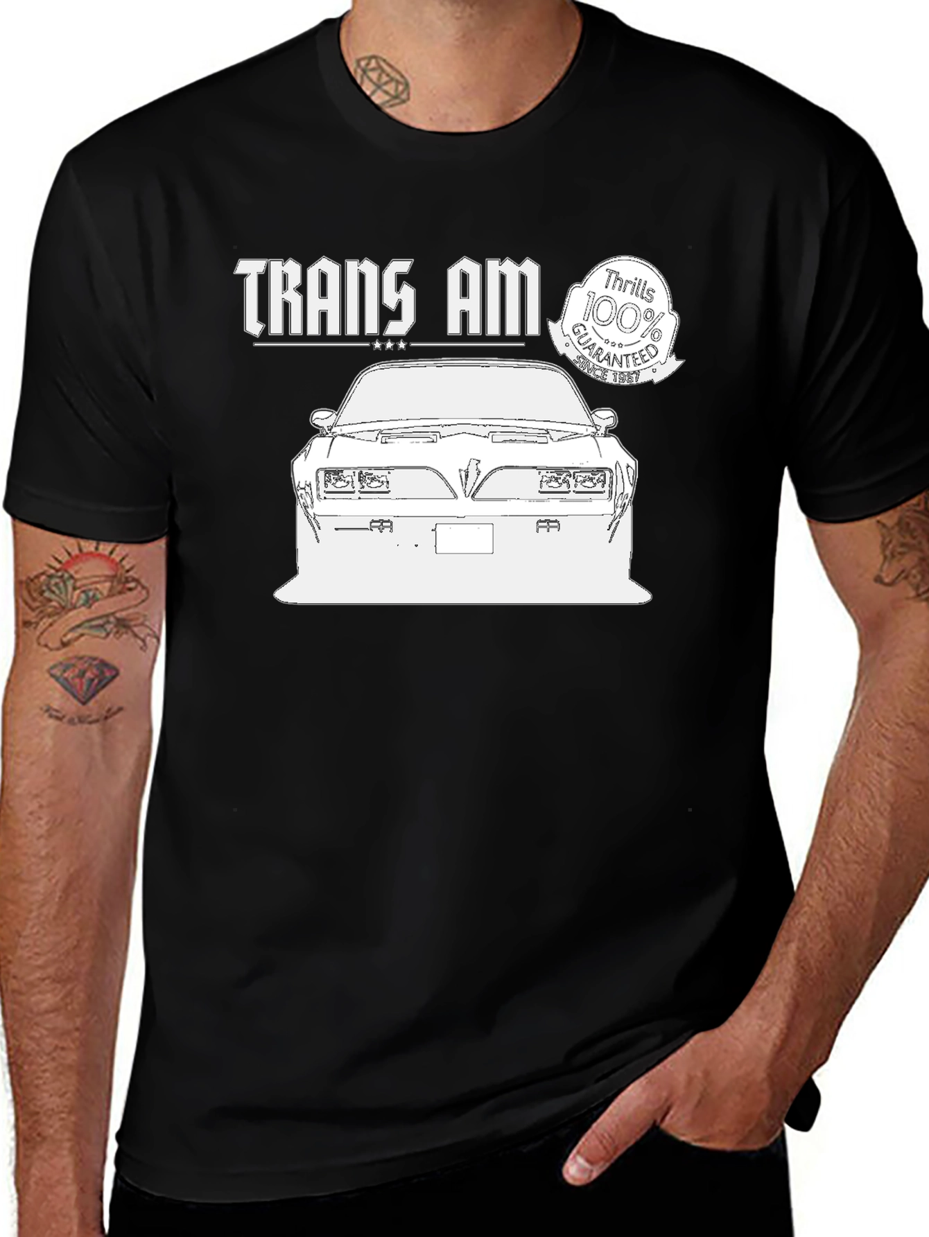 Retro Trans Am Car Graphic T-Shirt - Thrills Guaranteed