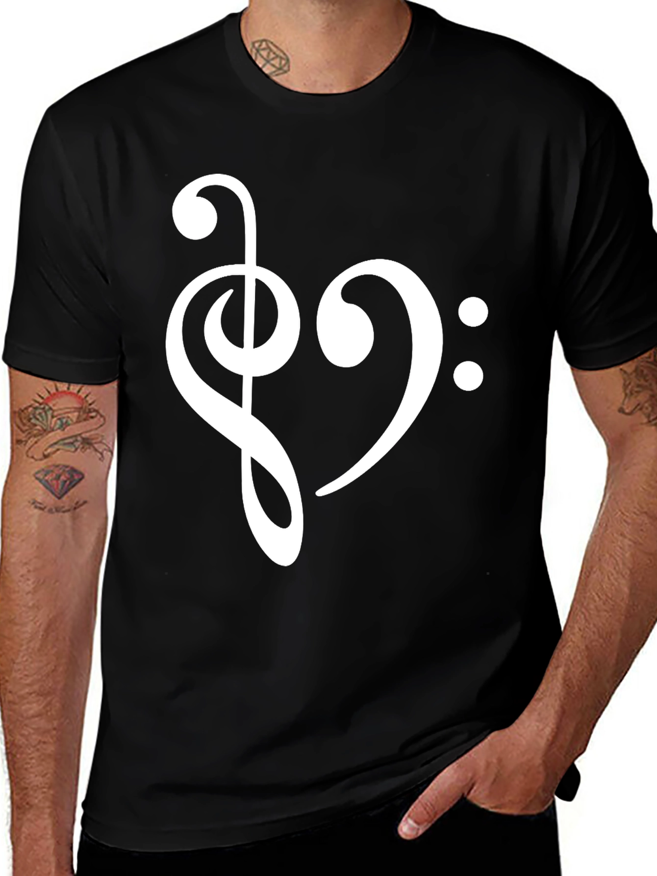 Variant 13 of Musical Heart T-Shirt - Love of Music Tee