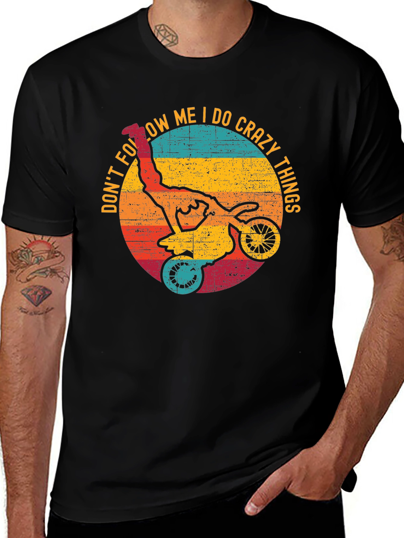 Variant 13 of Crazy Things Motorcycle T-Shirt