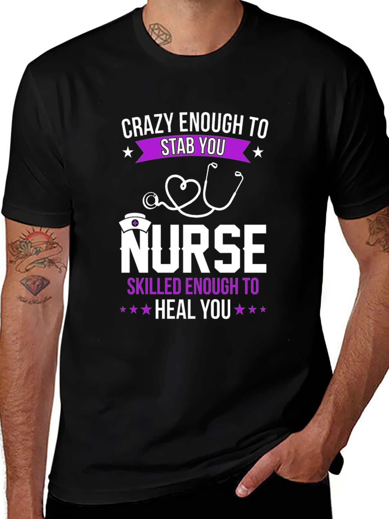 Crazy Nurse T-Shirt - Stab You, Heal You!