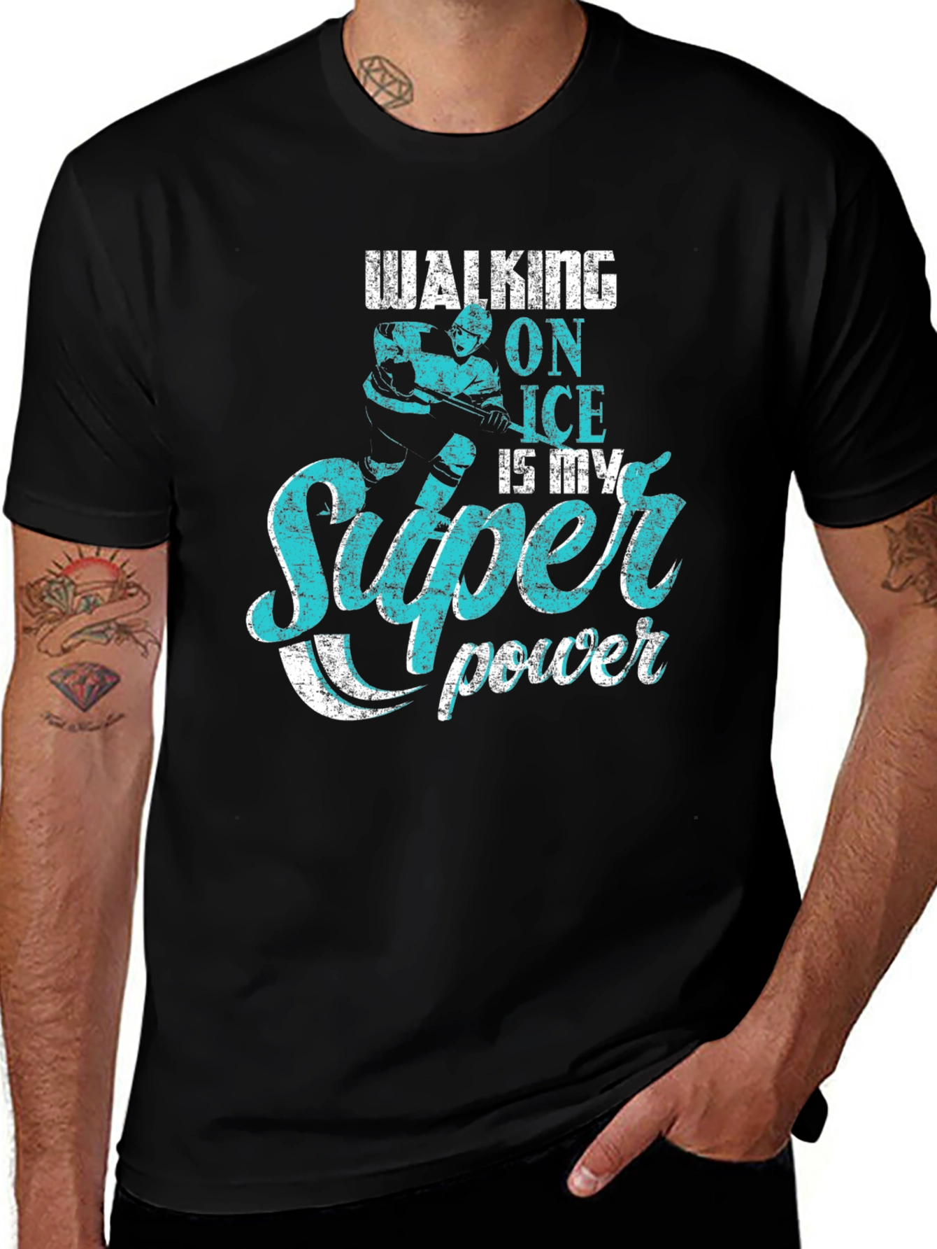 Walking on Ice Super Power T-Shirt
