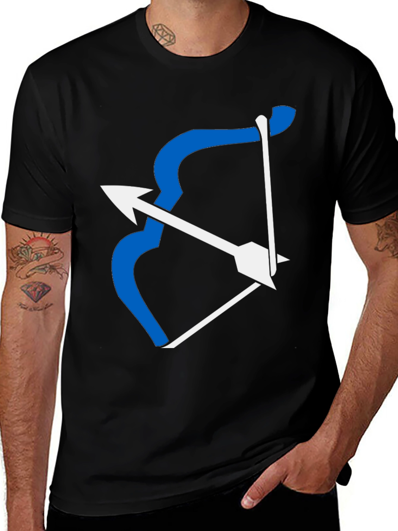 Variant 10 of Archer Bow and Arrow Graphic Tee - Classic Fit
