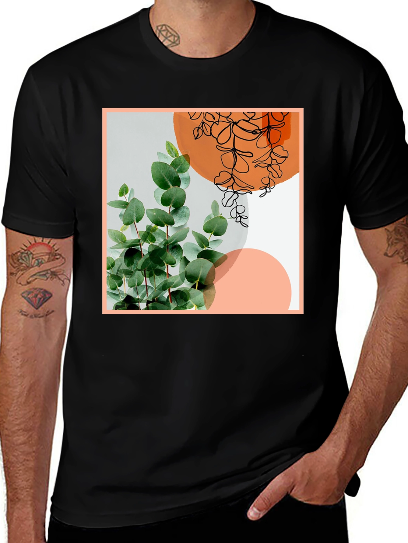Variant 10 of Botanical Graphic Tee - Stylish Comfort