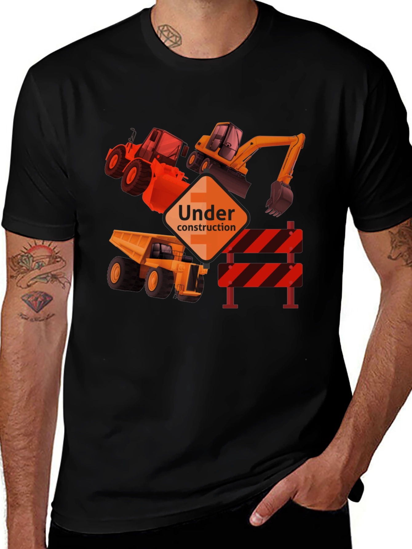 Variant 8 of Construction Crew T-Shirt - Heavy Equipment Tee