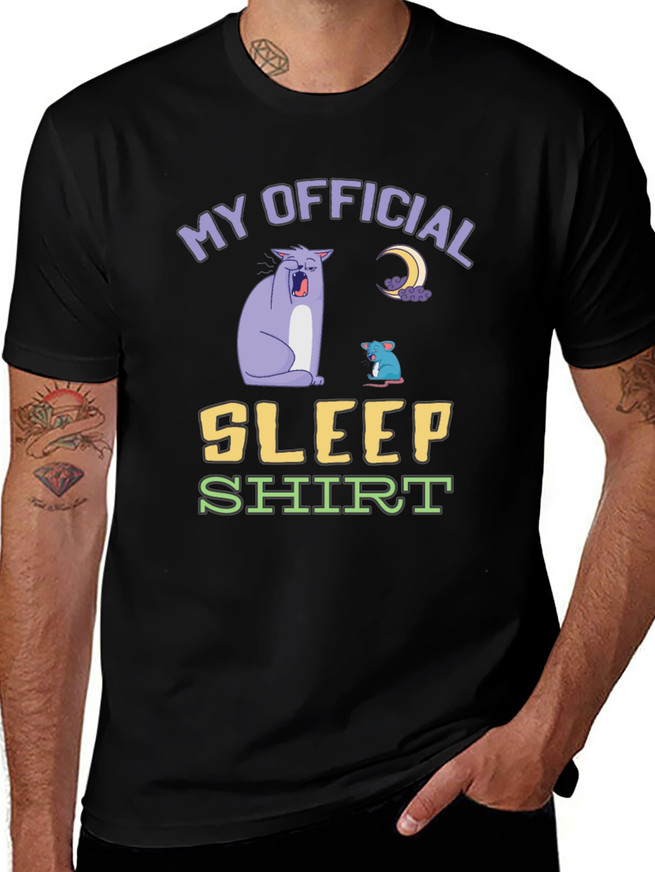 Variant 9 of Funny Sleep Shirt - My Official Sleep Shirt
