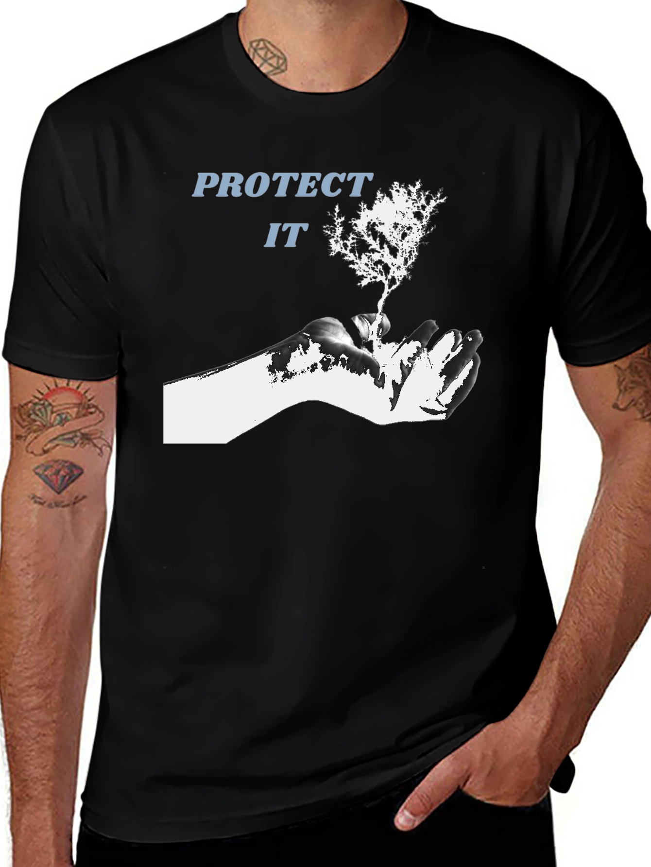 Variant 6 of Protect It Tree Graphic Tee - Eco Friendly Design