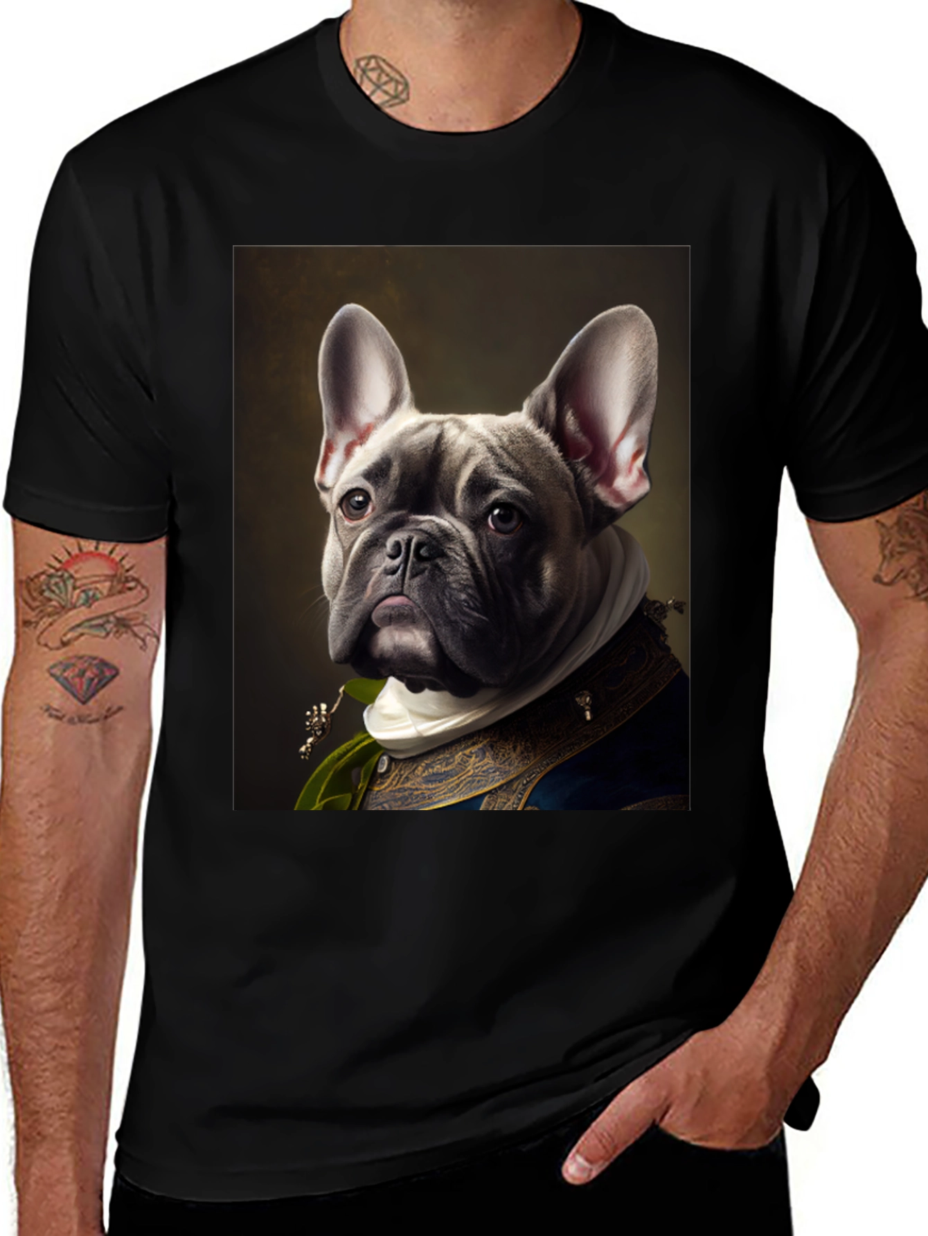 Variant 19 of Royal French Bulldog Portrait Tee