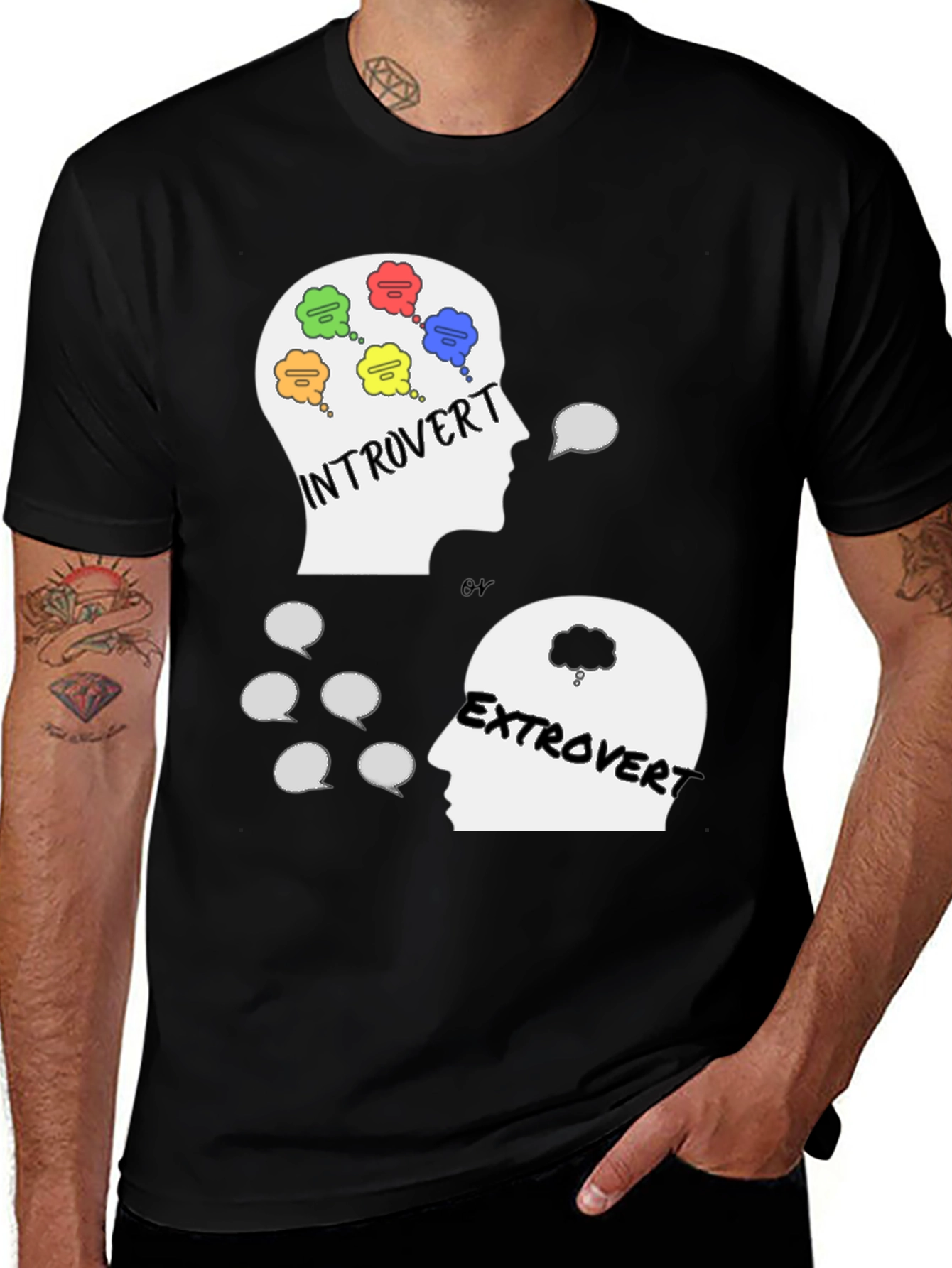 Variant 29 of Introvert vs Extrovert Graphic Tee