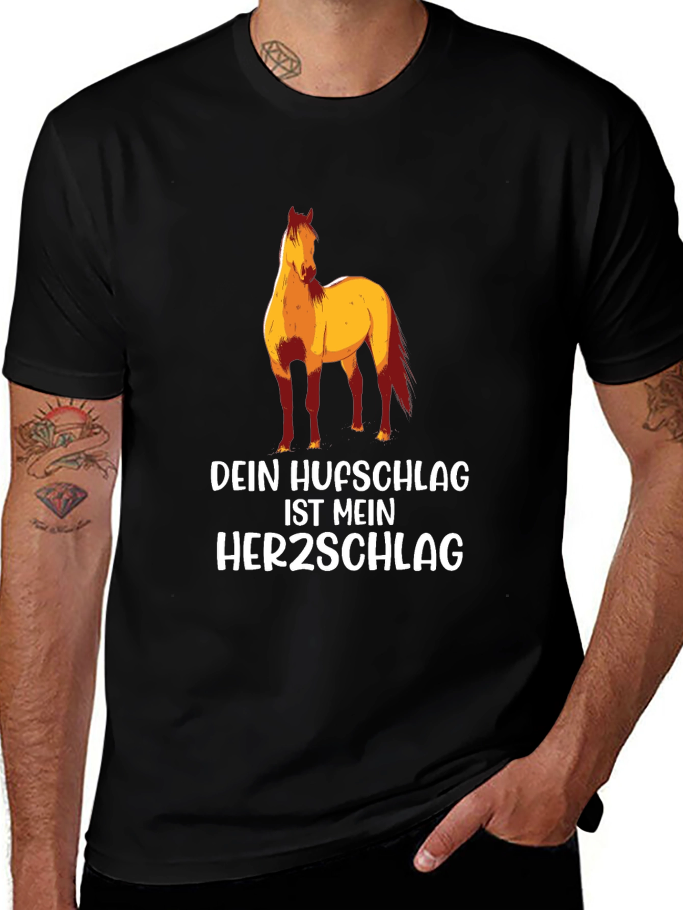 Horse Lover T-Shirt: Dein Hufschlag Ist Mein Herzschlag