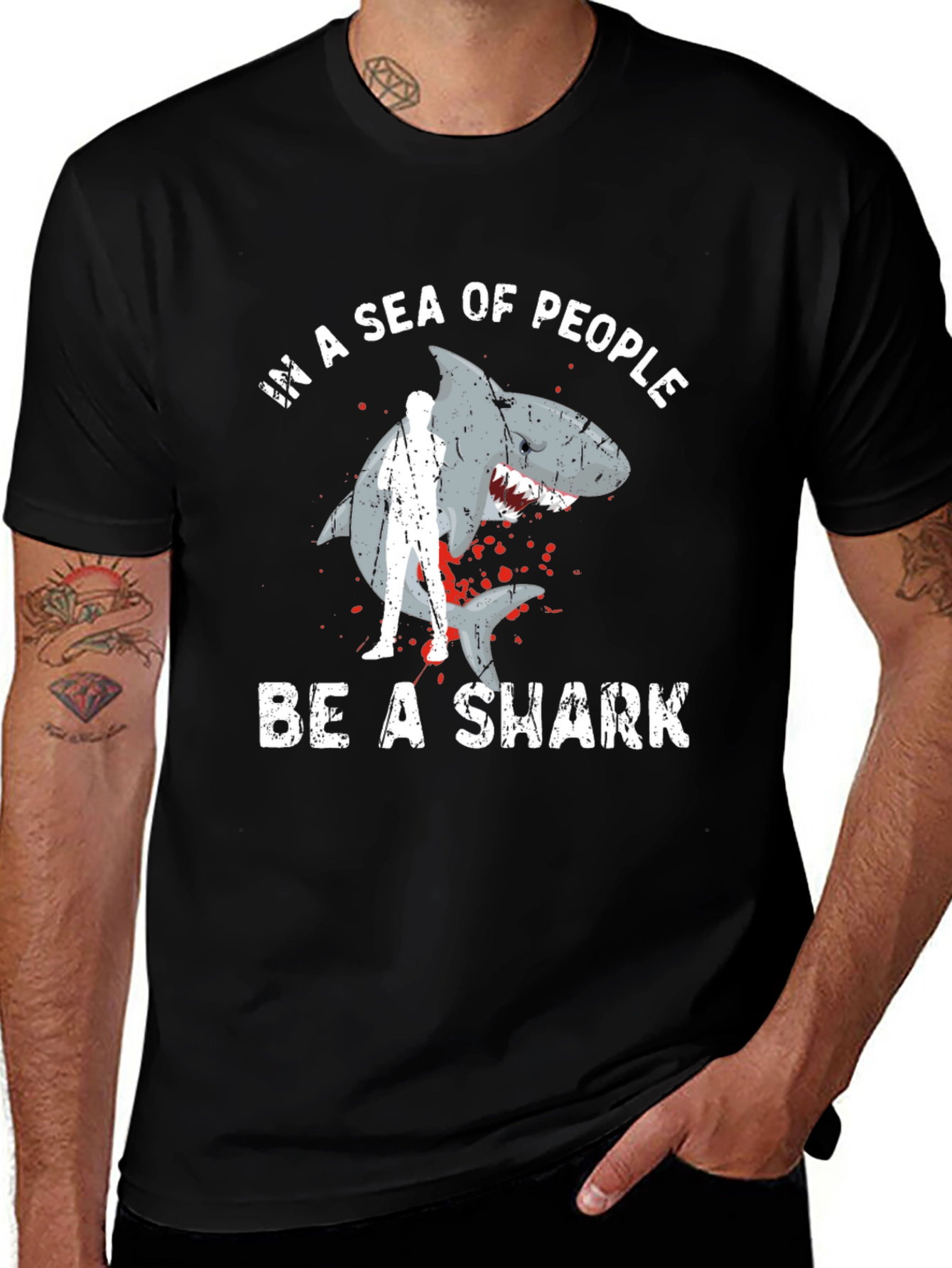 Variant 8 of Be A Shark Graphic Tee