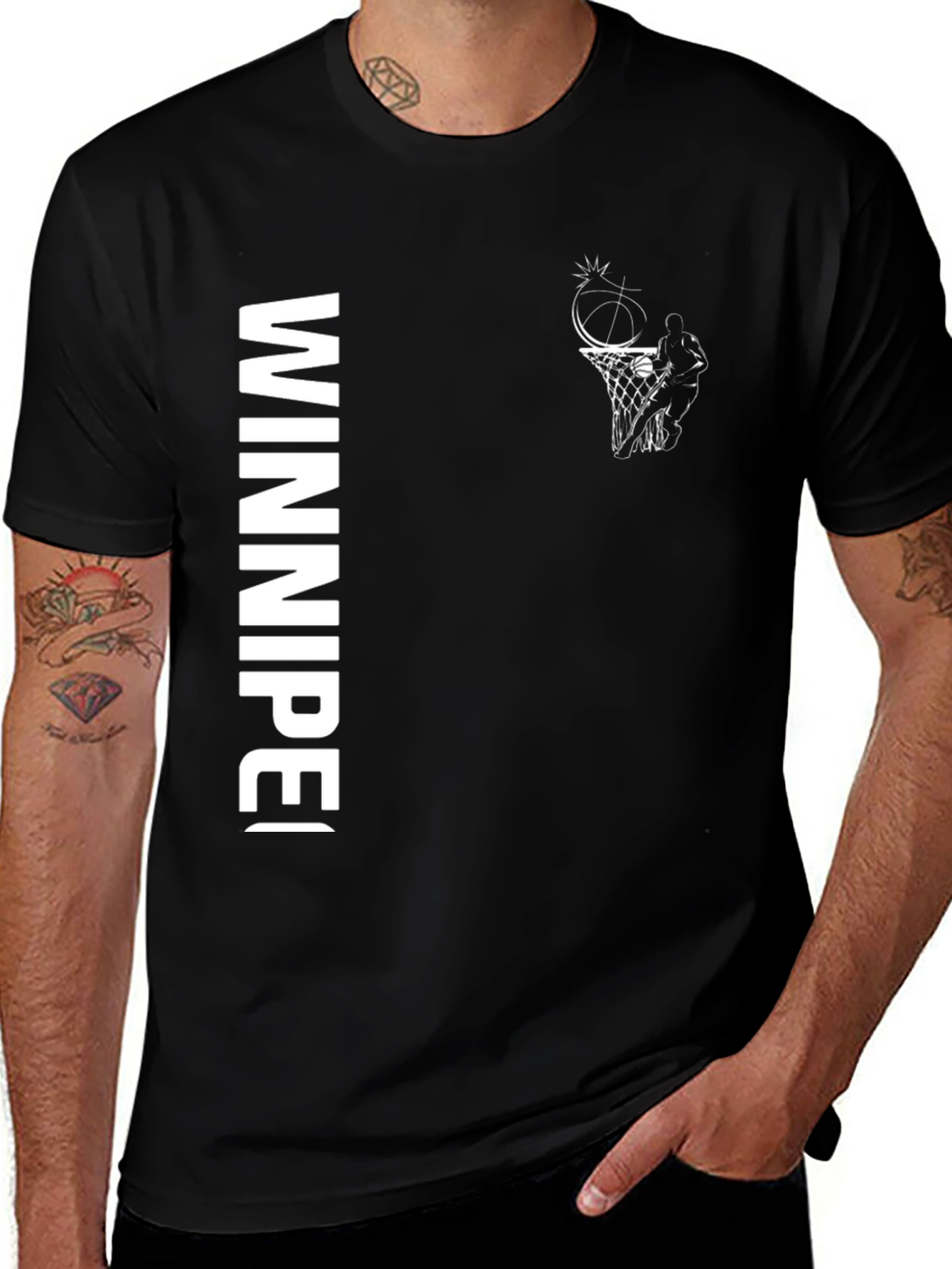 Variant 30 of Winnipeg Basketball Graphic Tee