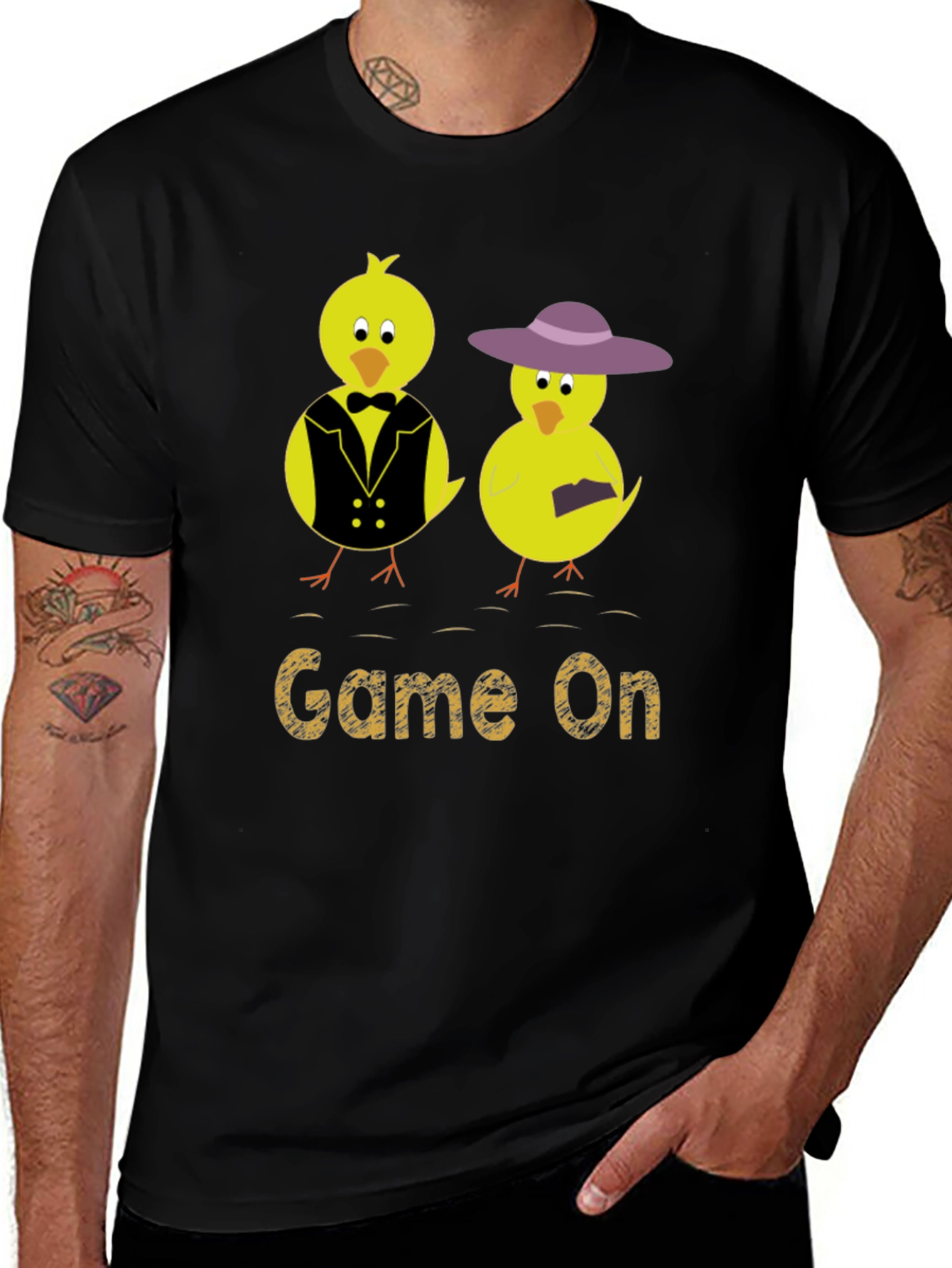 Variant 28 of Game On Chick T-Shirt