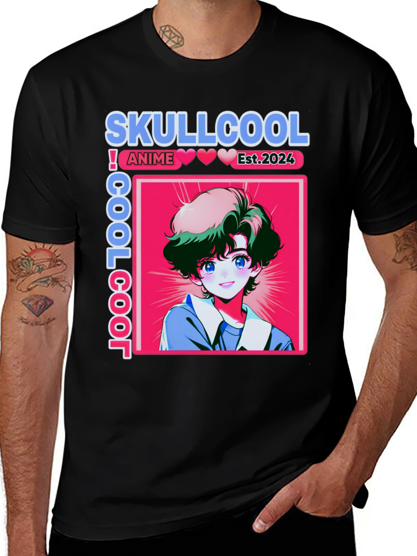 Variant 26 of Skullcool Anime Est. 2024 Graphic Tee