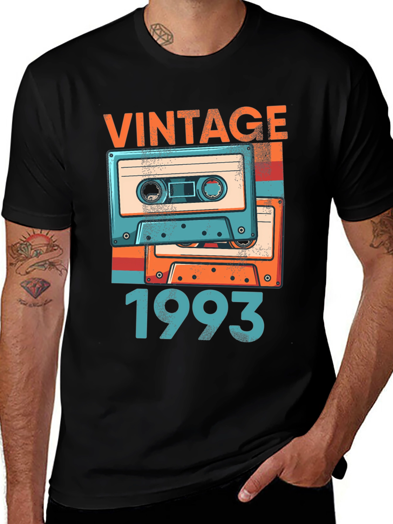 Variant 16 of Vintage 1993 Cassette Tape T-Shirt