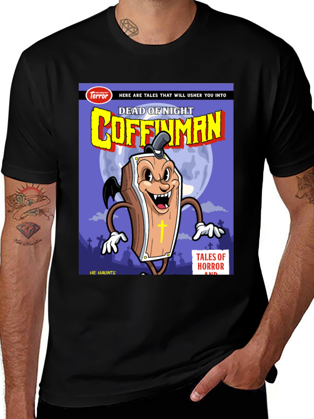 Coffinman Horror Comic T-Shirt