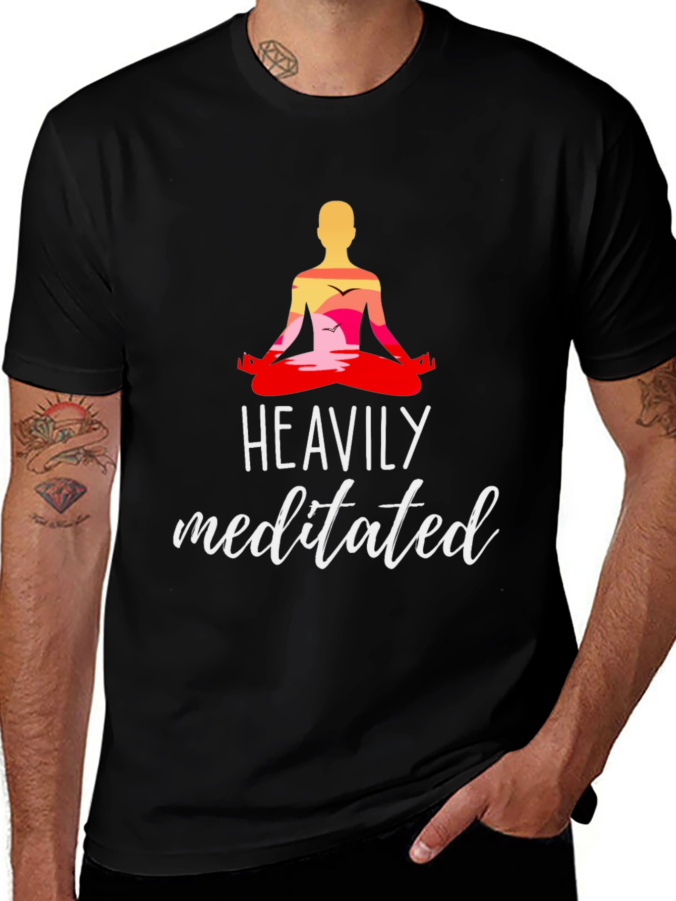 Heavily Meditated Black T-Shirt