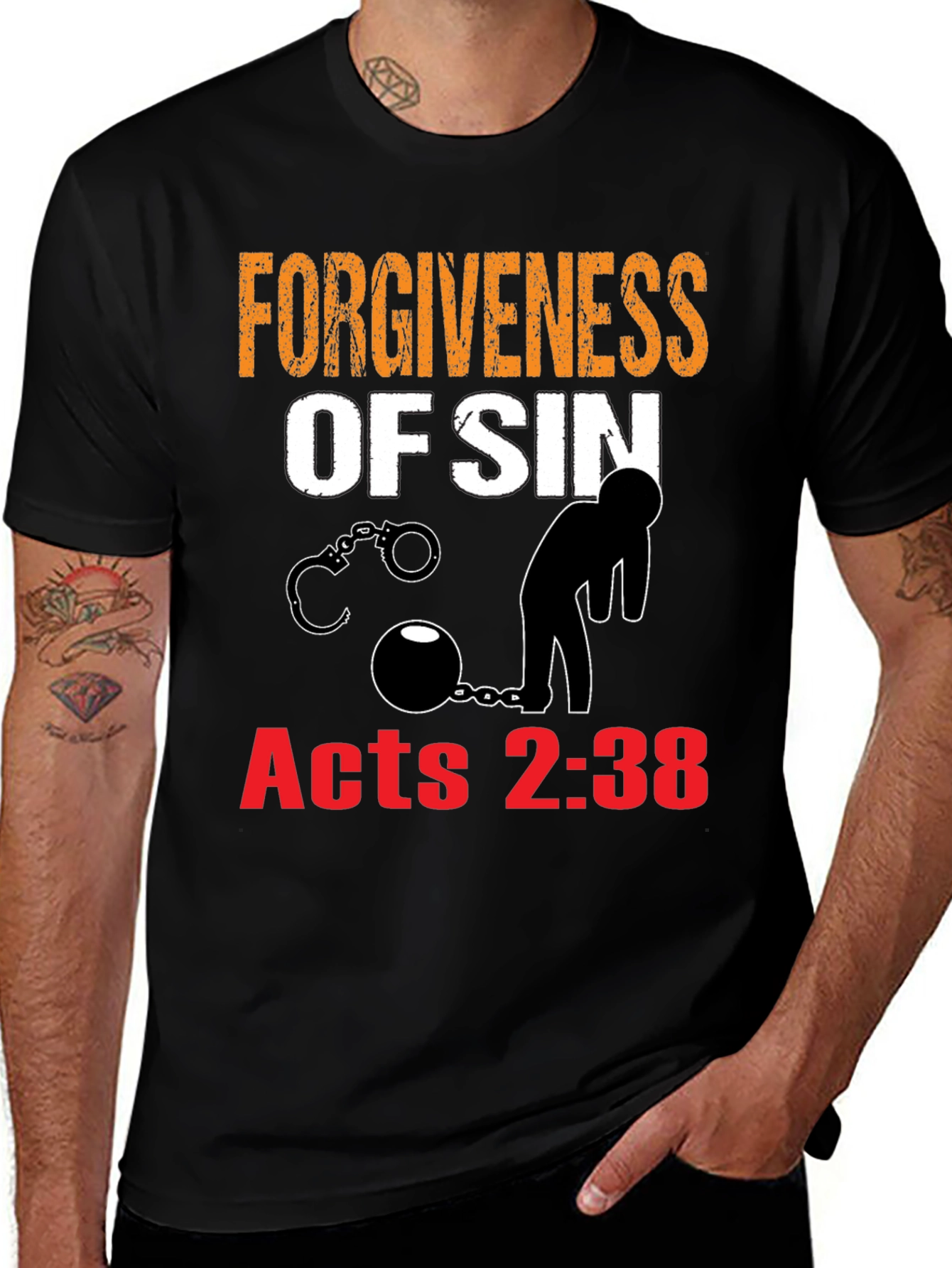 Forgiveness of Sin Graphic Tee - Acts 2:38