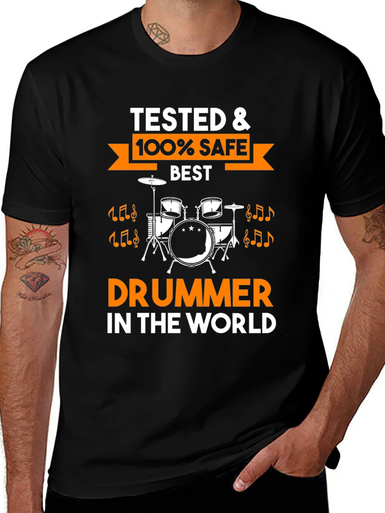 Variant 12 of Best Drummer T-Shirt - Tested & 100% Safe