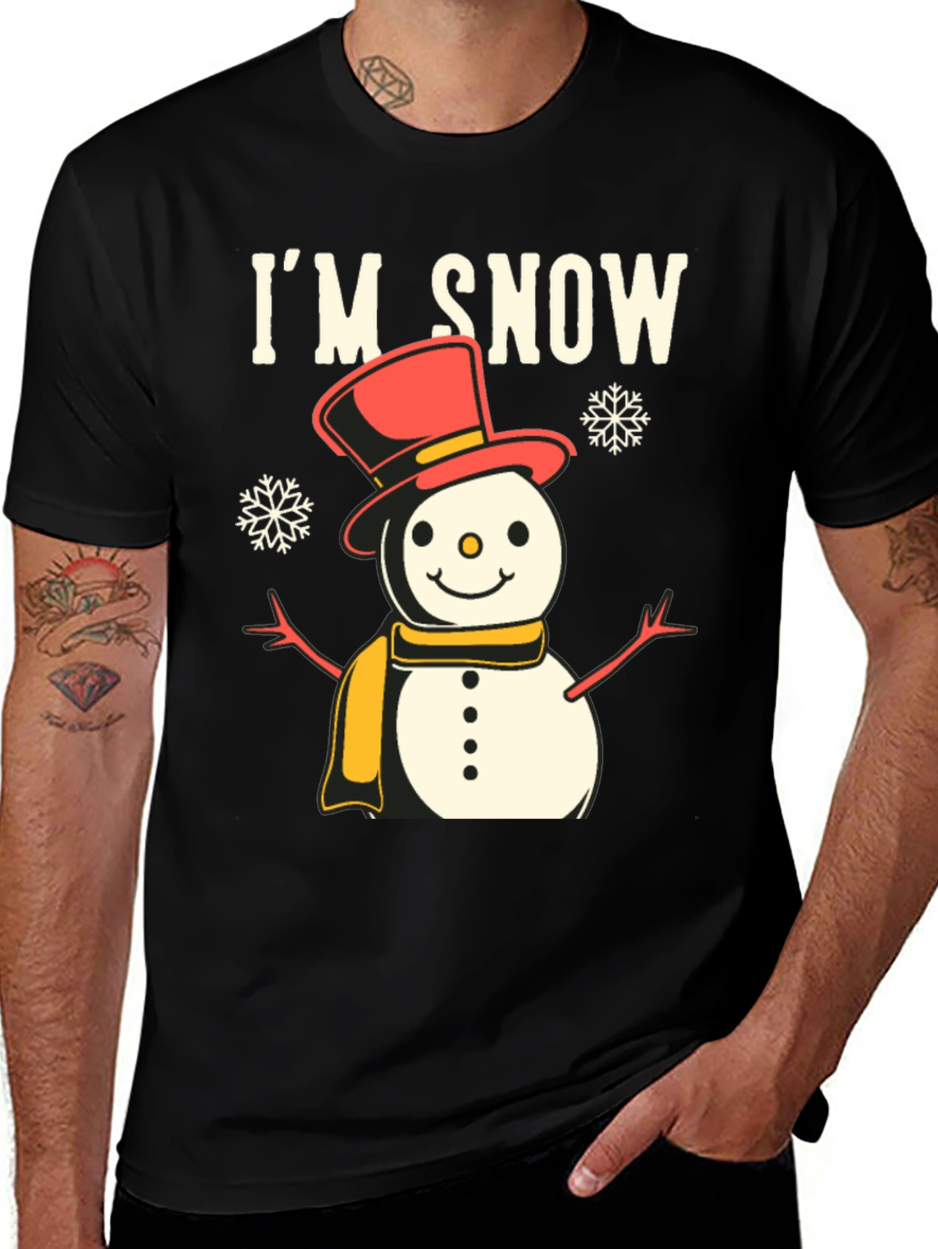 Variant 11 of I'm Snow Cute Snowman Graphic Tee