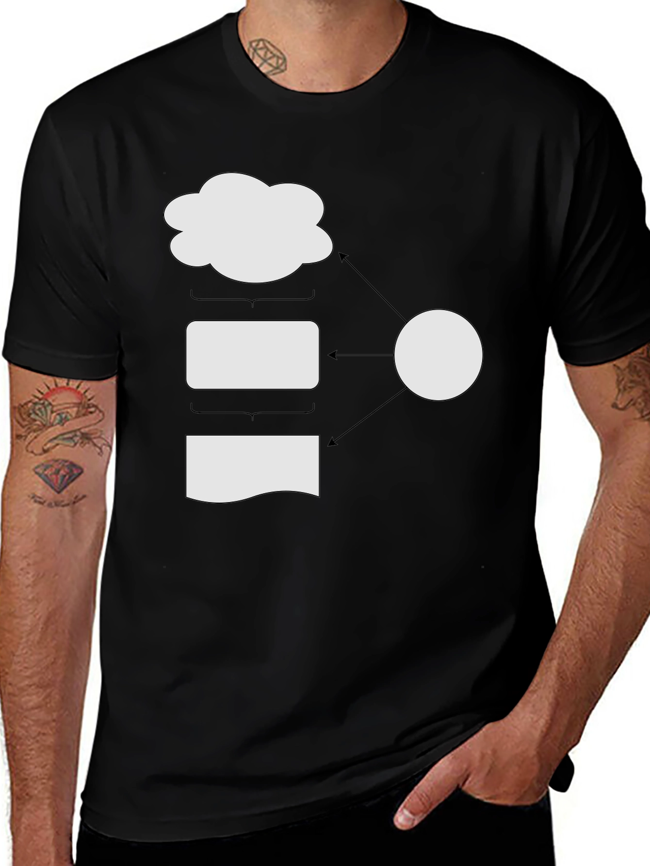 Variant 21 of Data Flow T-Shirt - Modern Design