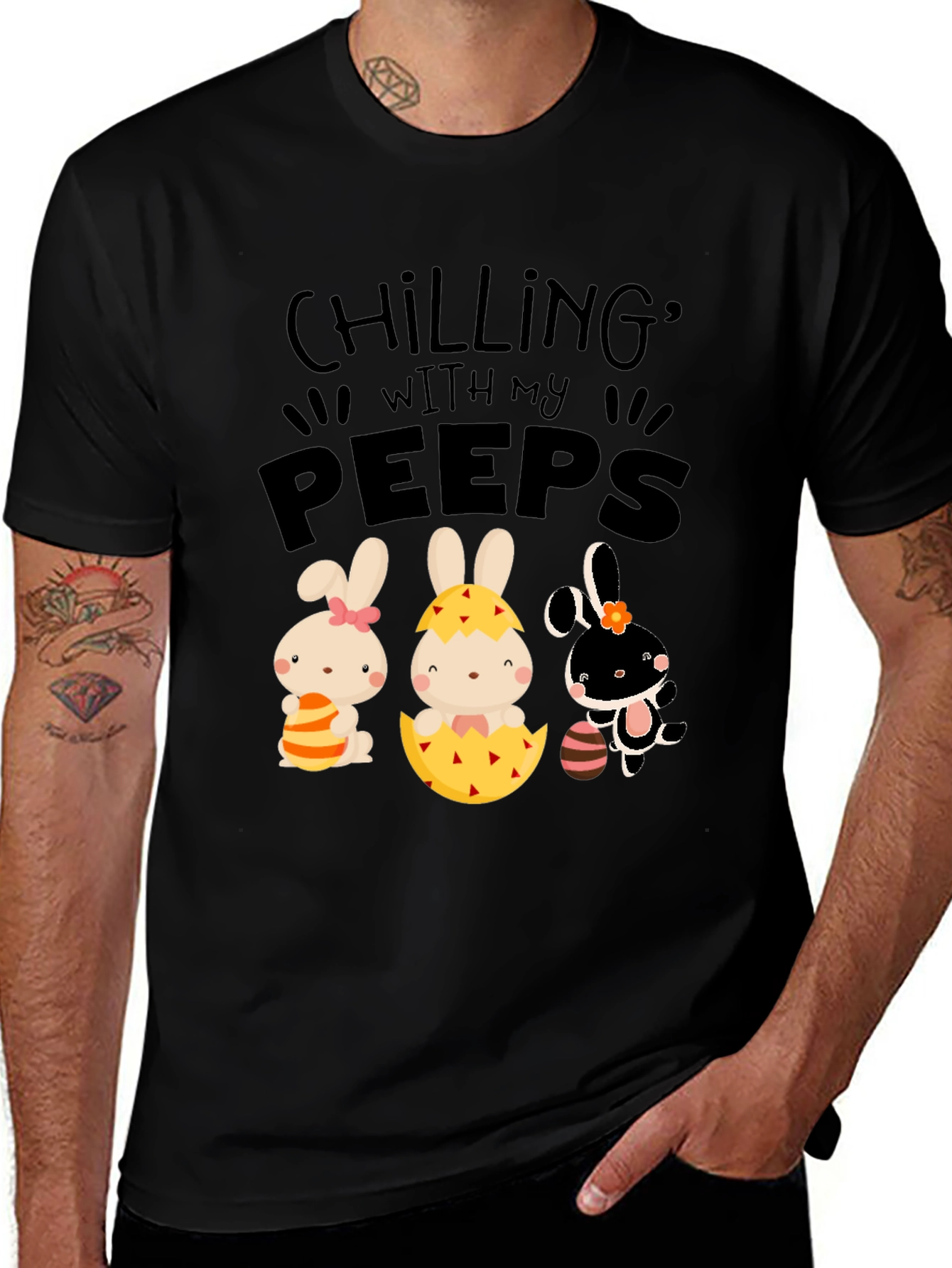Chilling With My Peeps Easter T-Shirt