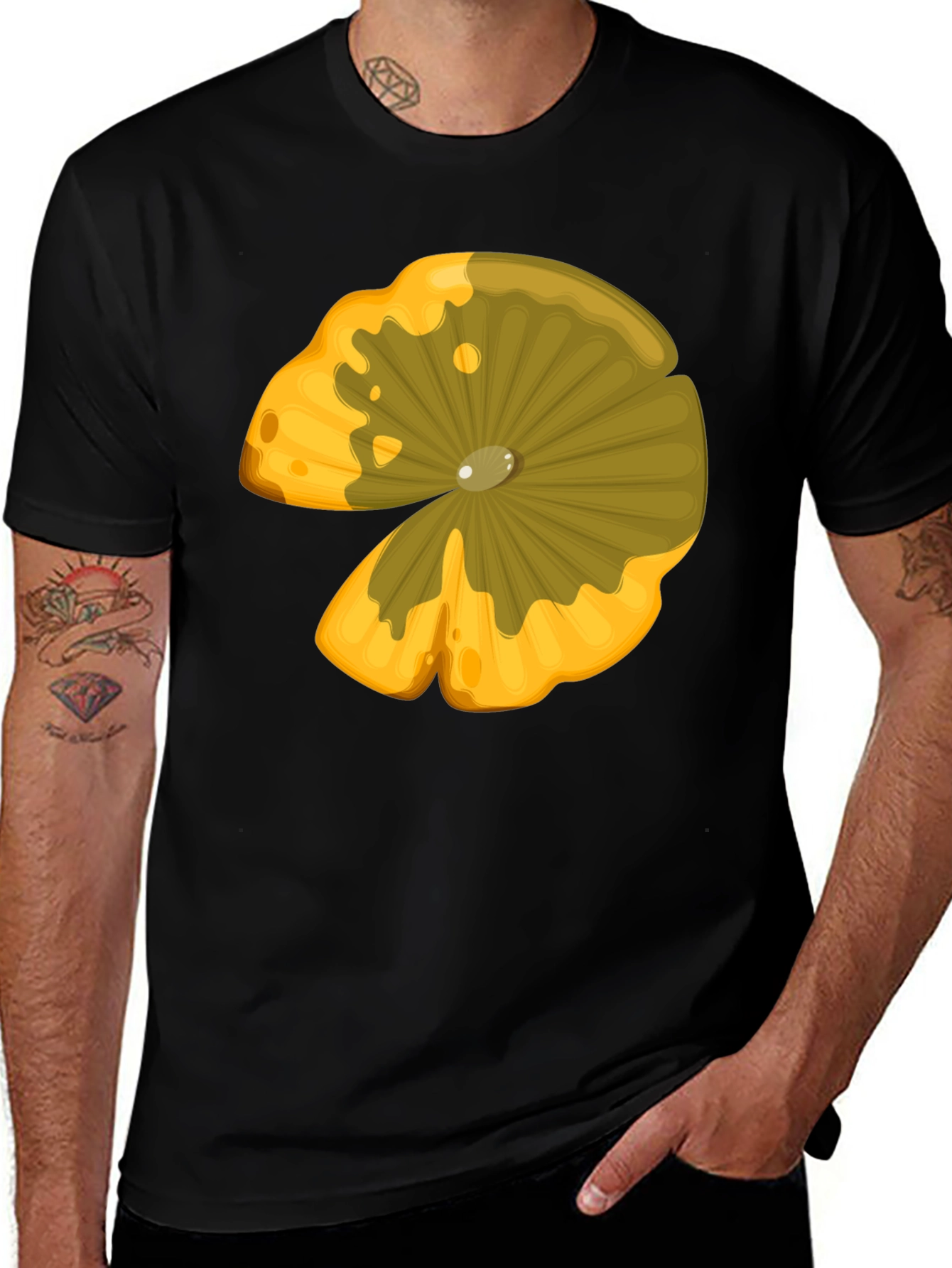 Unique Lily Pad Graphic T-Shirt