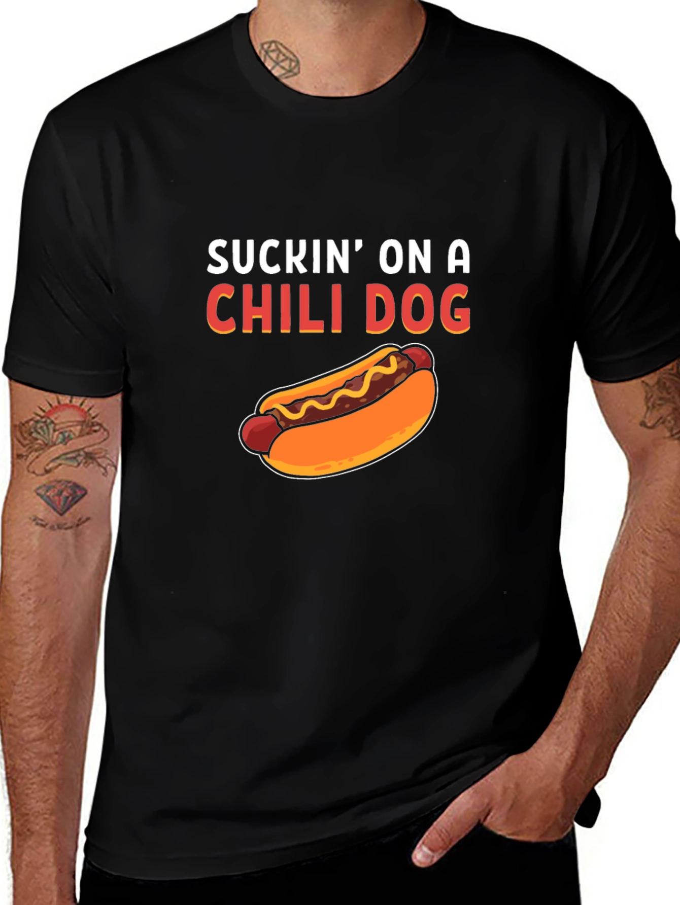 Variant 9 of Suckin' On A Chili Dog Graphic Tee