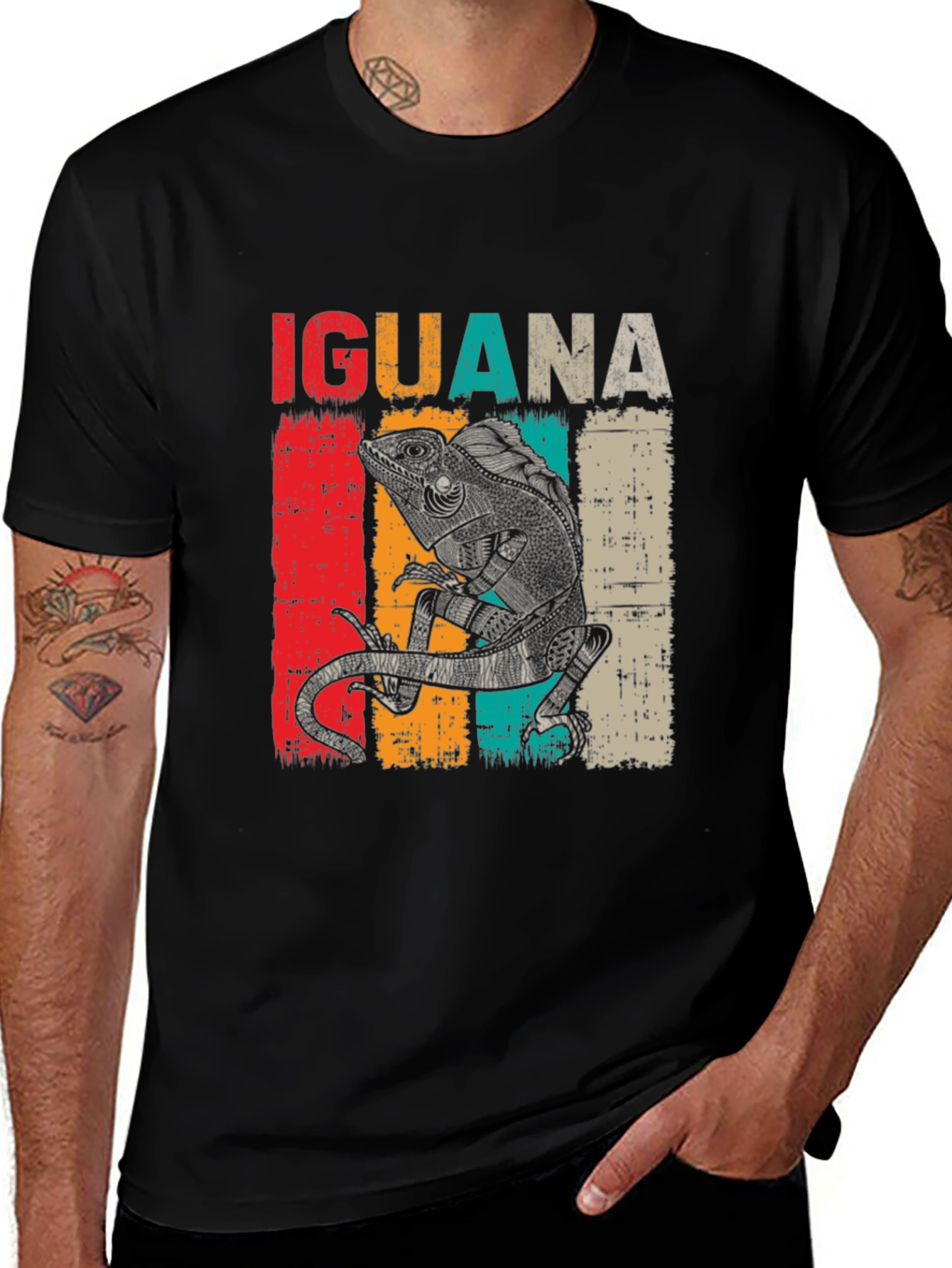 Iguana Graphic Tee - Retro Lizard Lover T-Shirt