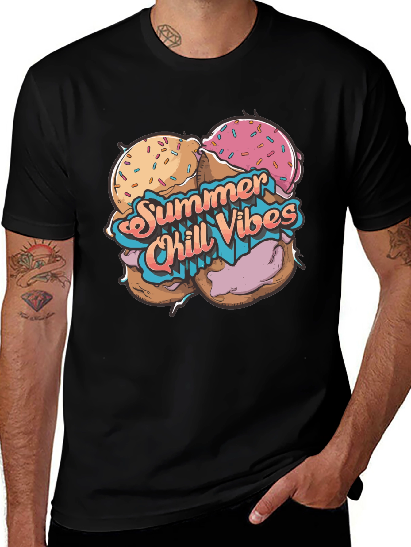 Variant 15 of Summer Chill Vibes Graphic T-Shirt