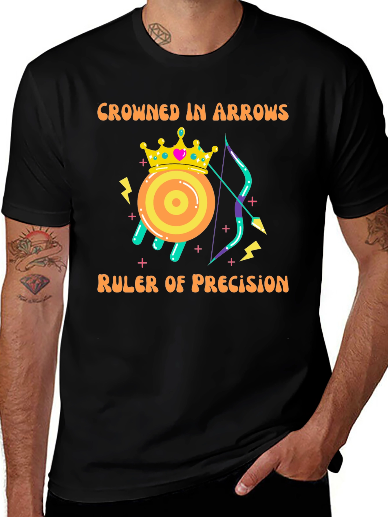 Variant 16 of Crowned in Arrows Precision T-Shirt