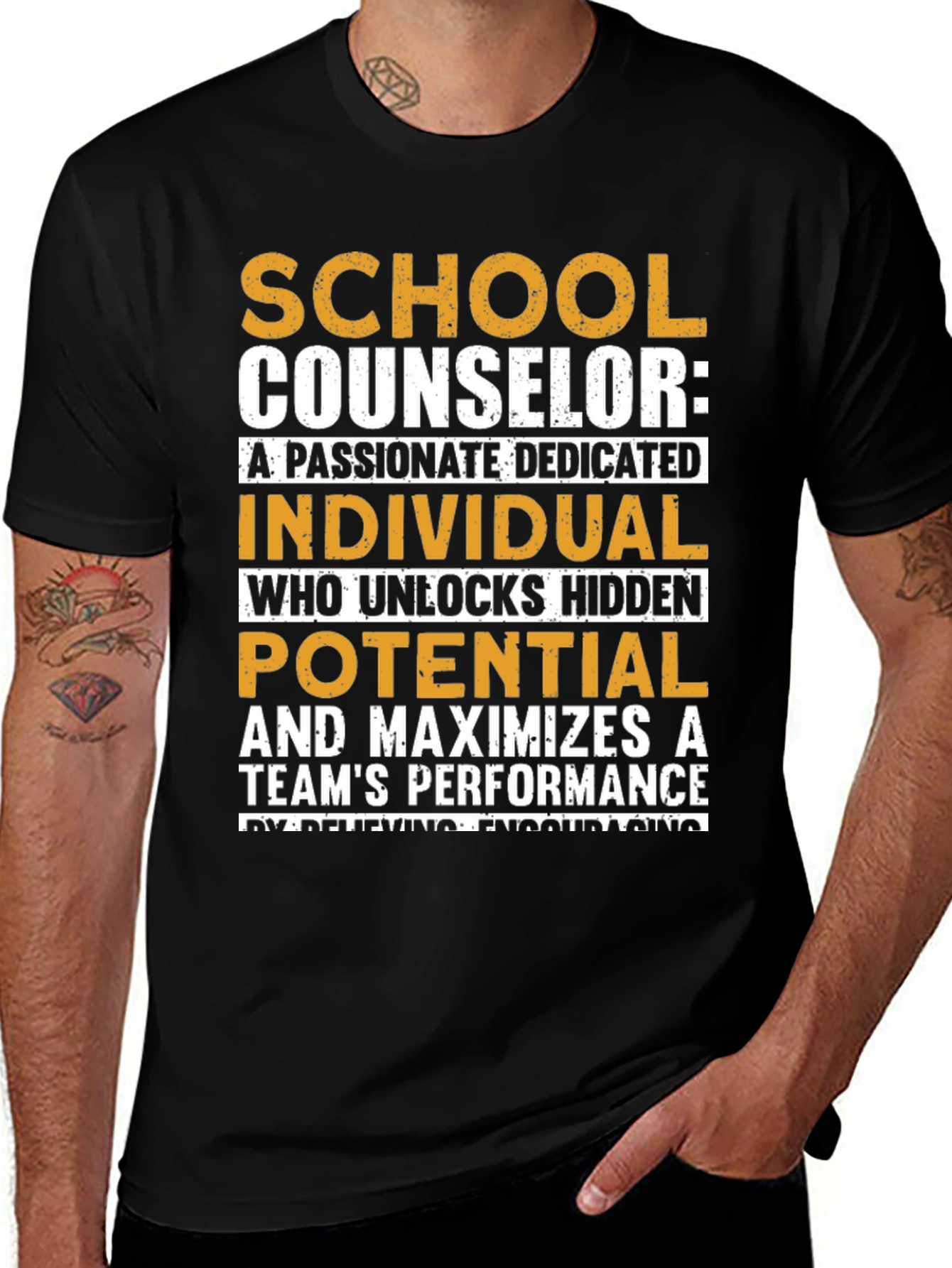 Variant 27 of School Counselor Passionate Dedicated T-Shirt