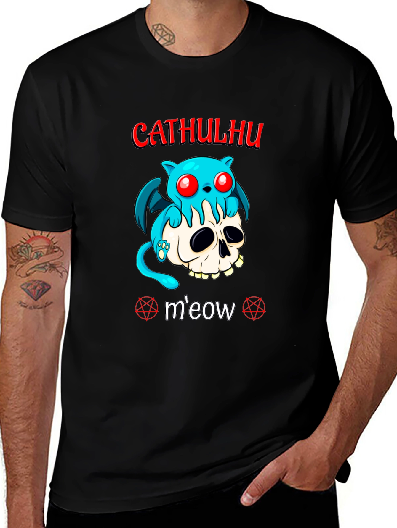 Variant 8 of CATHULHU Meow T-Shirt