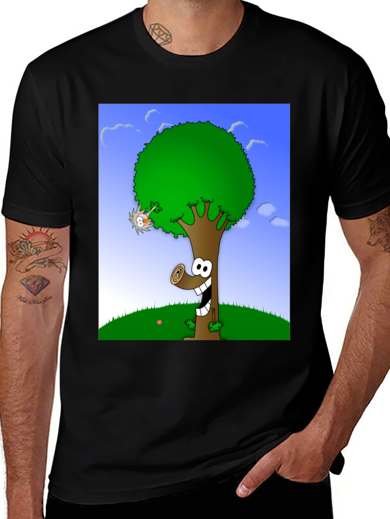 Variant 24 of Cartoon Tree Graphic Tee