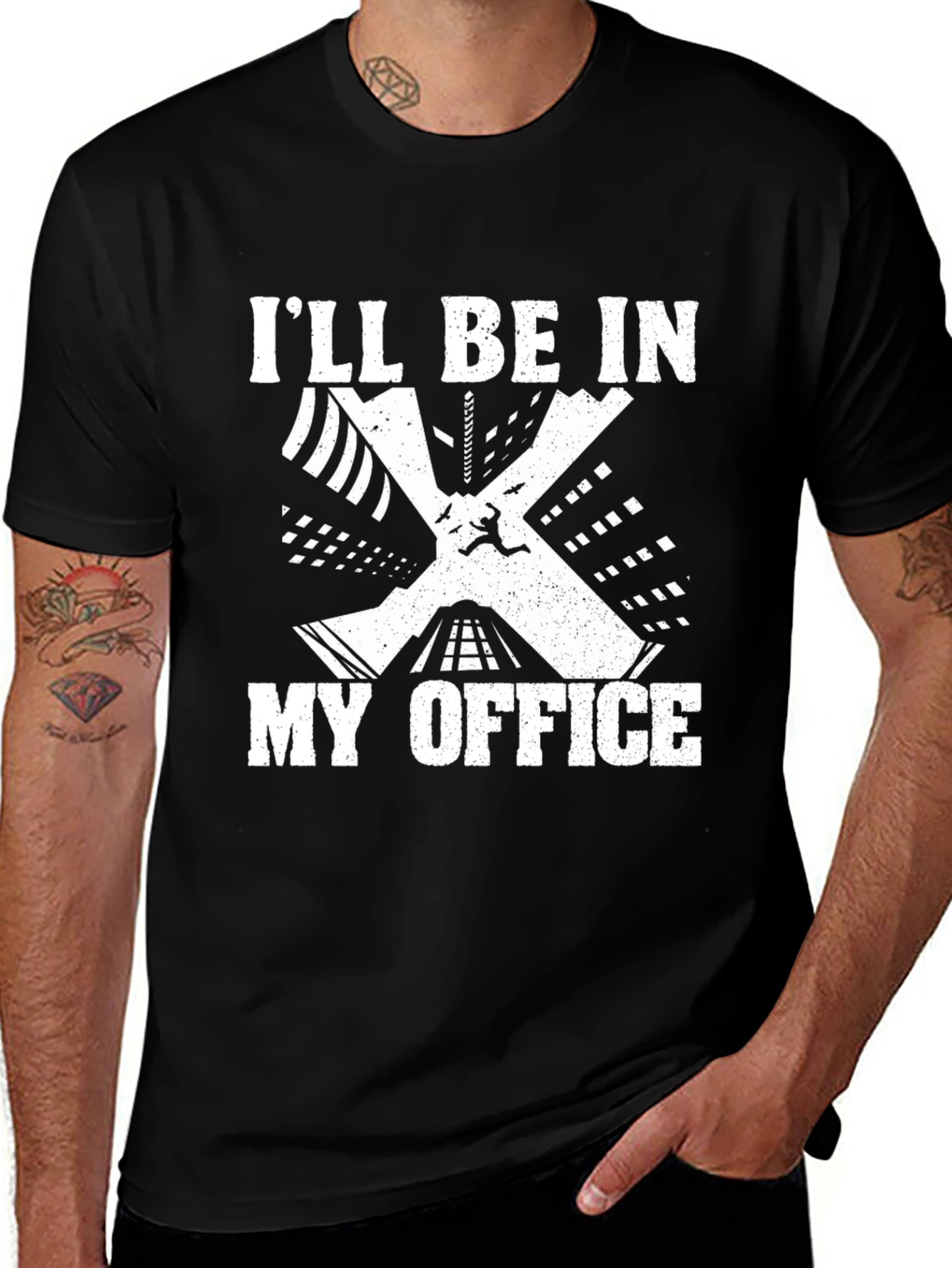 Variant 27 of I'll Be in My Office Black T-Shirt