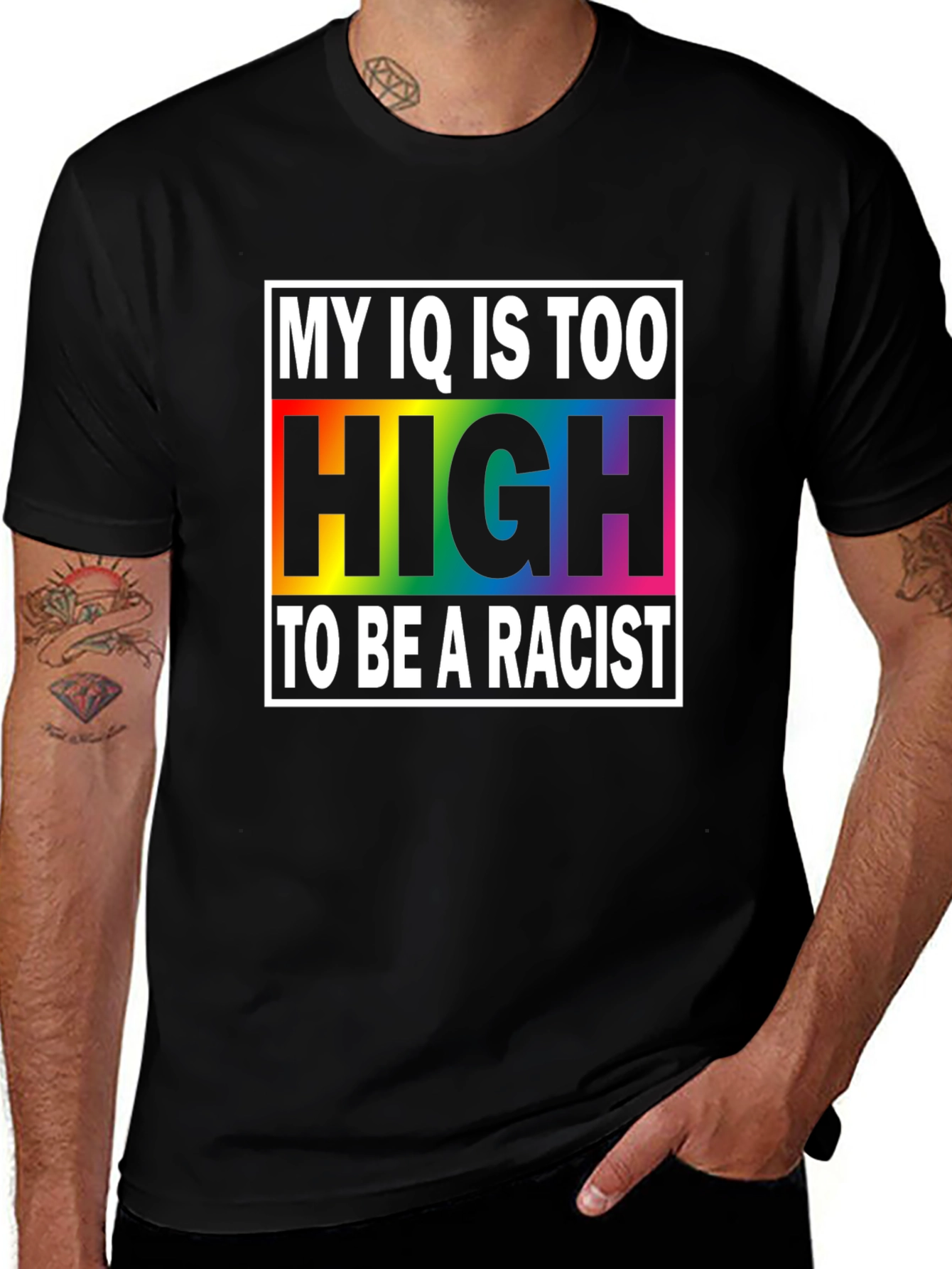 My IQ Is Too High To Be A Racist T-Shirt